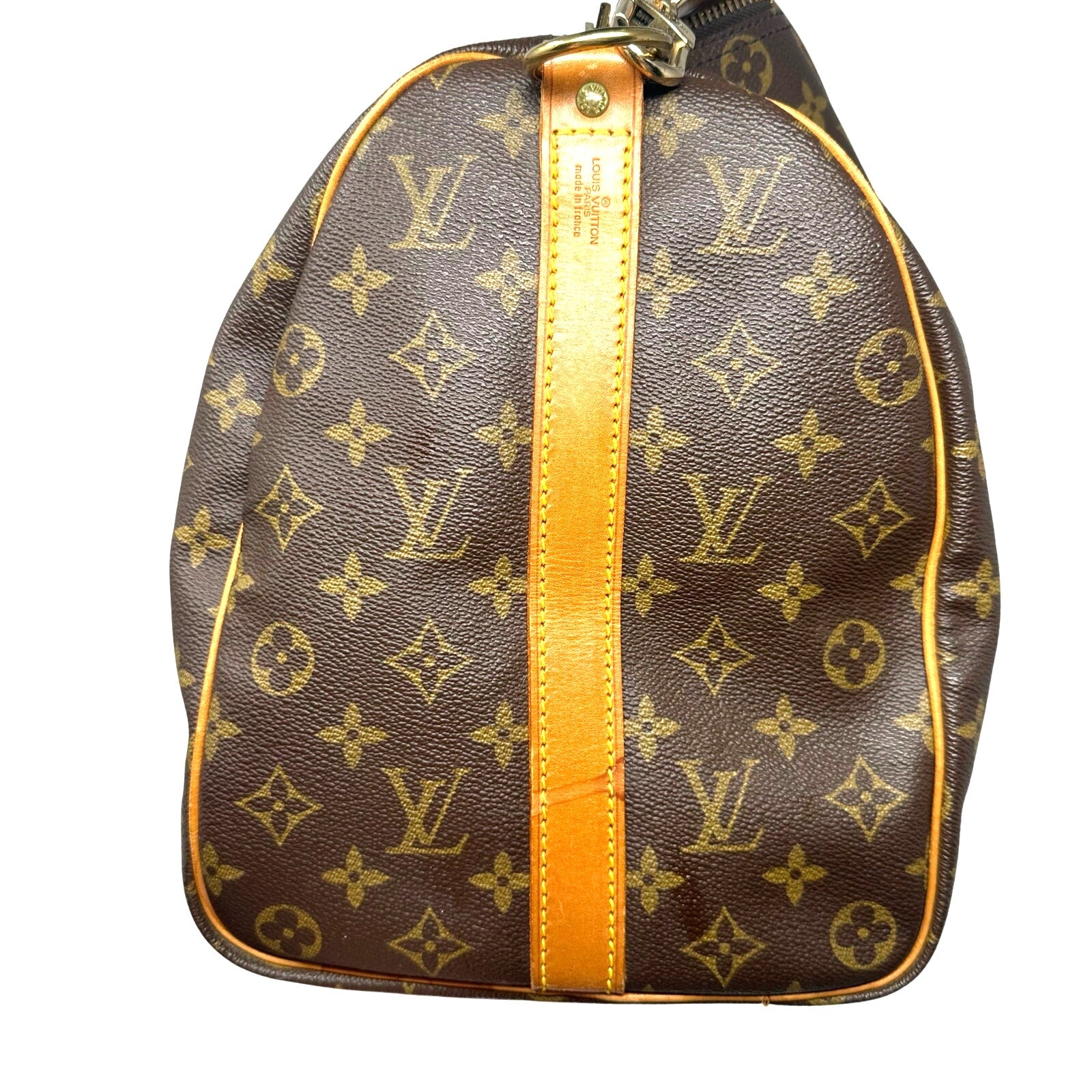 Louis Vuitton LV Monogram Keepall 45 Bandoulier Bando Bag Duffle