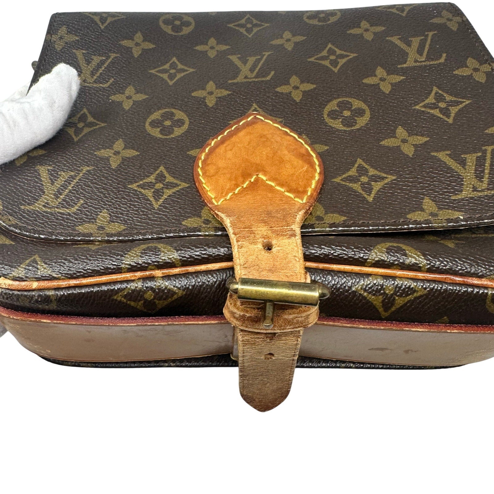 Louis Vuitton LV Monogram Cartouchiere MM Crossbody Bag