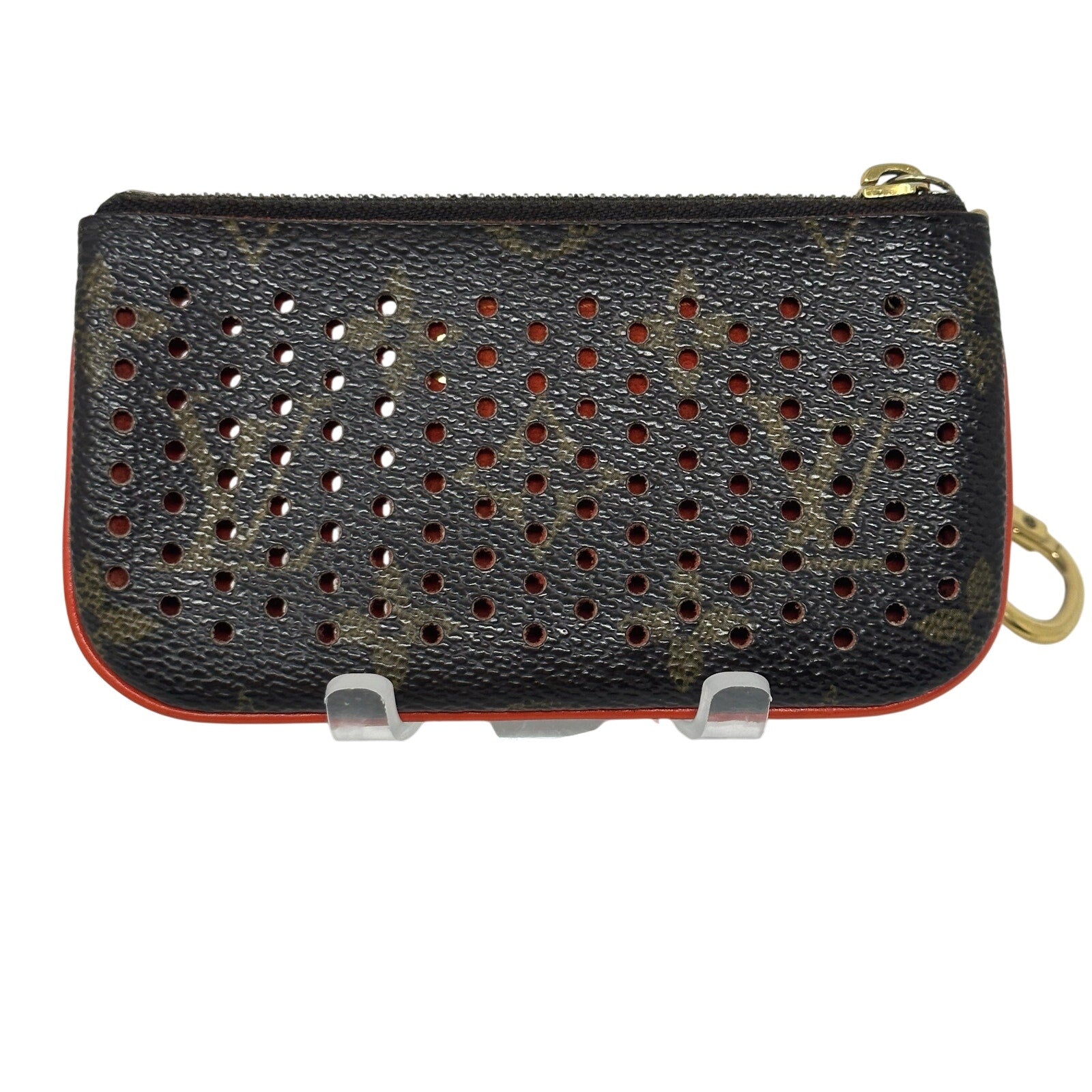 Louis Vuitton LV Monogram Perfo Pochette Cles Wallet Coin Pouch