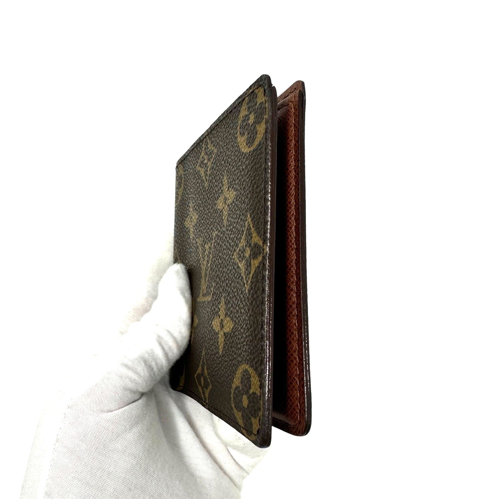 Louis Vuitton LV Monogram Slim Profile Bifold Wallet Card Holder