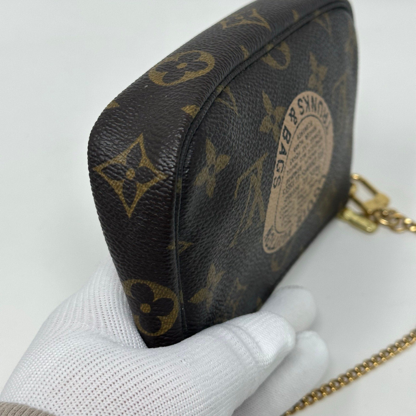 Louis Vuitton LV Limited Edition Monogram Trunks and Bags Mini Pochette