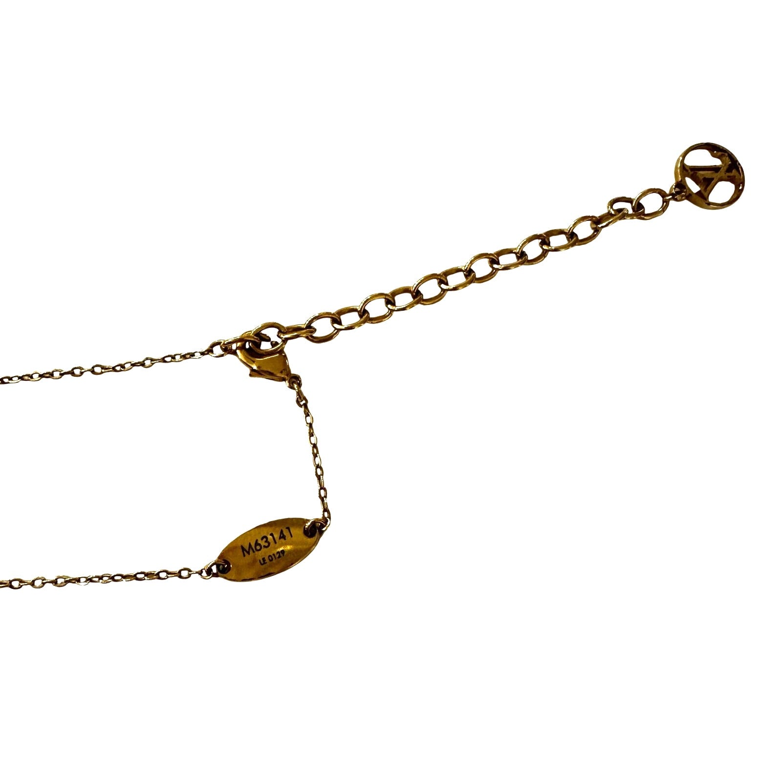 Louis Vuitton LV Mixed Metals Nannogram Pendant Necklace
