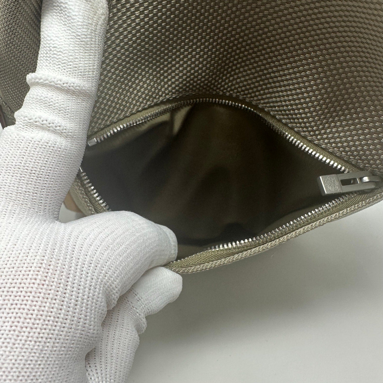 Louis Vuitton LV Damier Geant Citadin Messenger Bag Sable Green