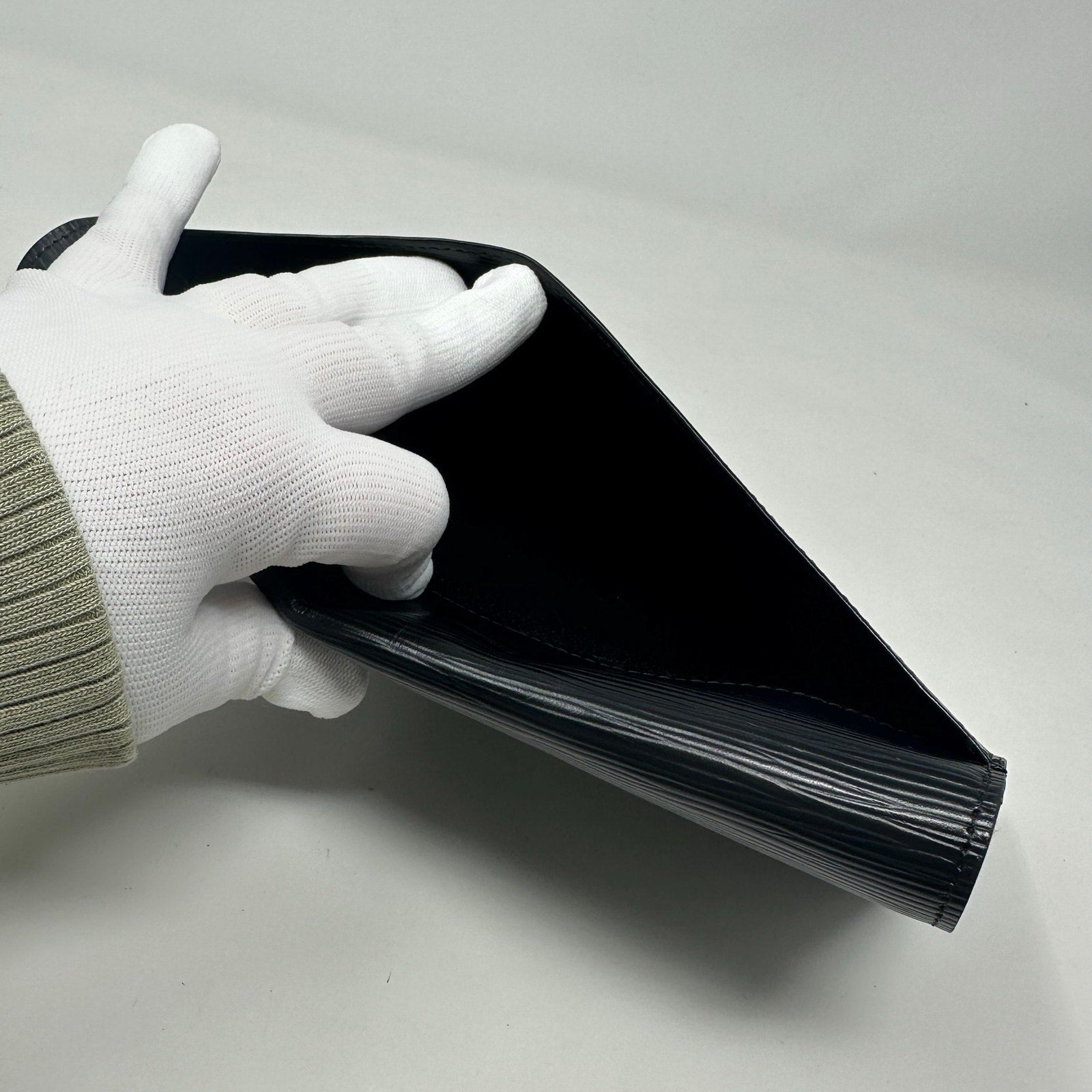 Louis Vuitton LV Art Deco Epi Leather Black Clutch Bag