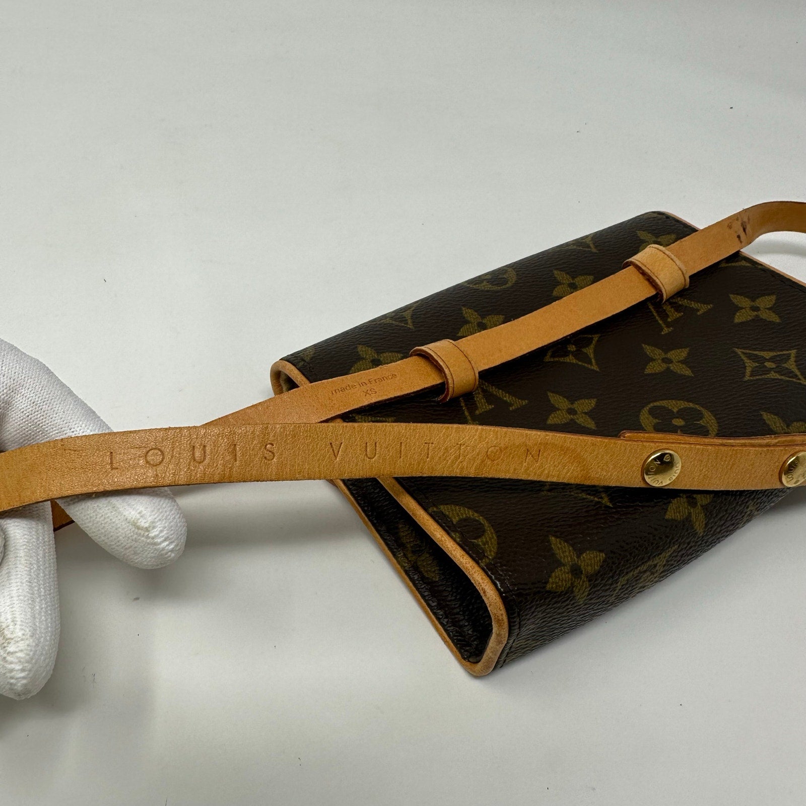 Louis Vuitton LV Monogram Bum Belt Bag Waist Pouch Pochette Florentine XS