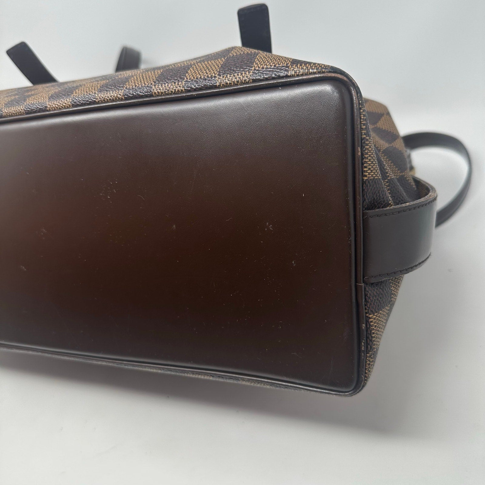 Louis Vuitton LV Tote Bag Chelsea Ebene Brown Damier