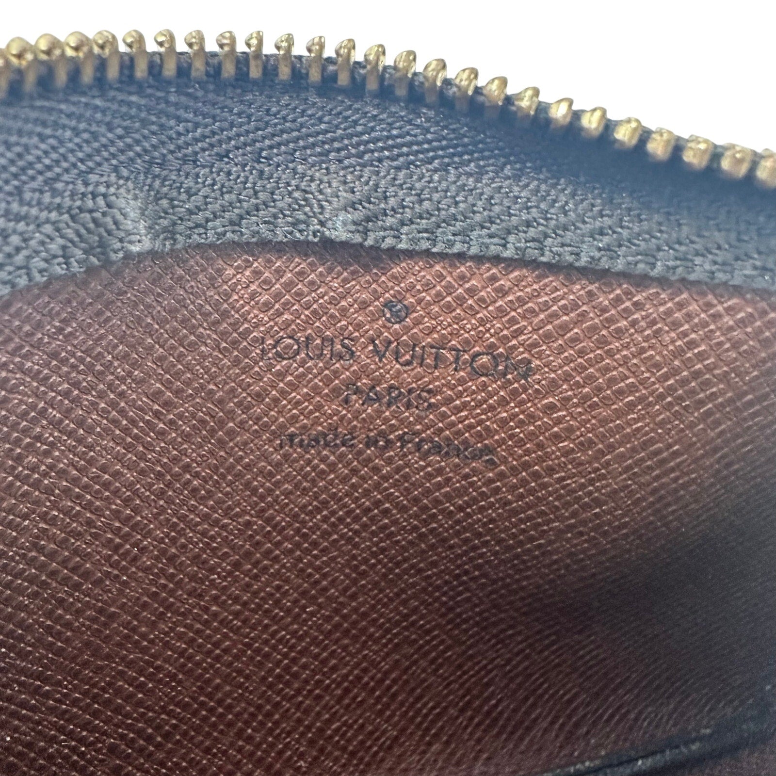 Louis Vuitton LV Monogram Key Coin Cles Zip Pouch Keychain