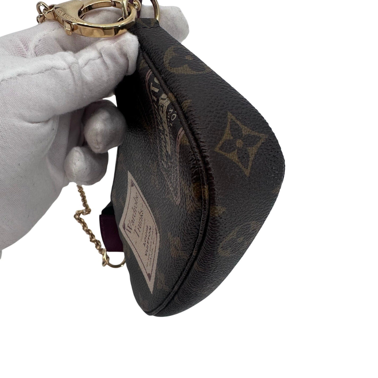 Louis Vuitton LV Monogram Limited Edition Wardrobe Trunks Mini Pochette Full Set