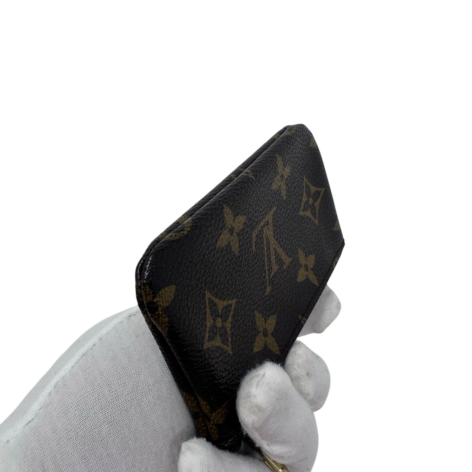 Louis Vuitton LV Monogram Key Coin Cles Zip Pouch Keychain