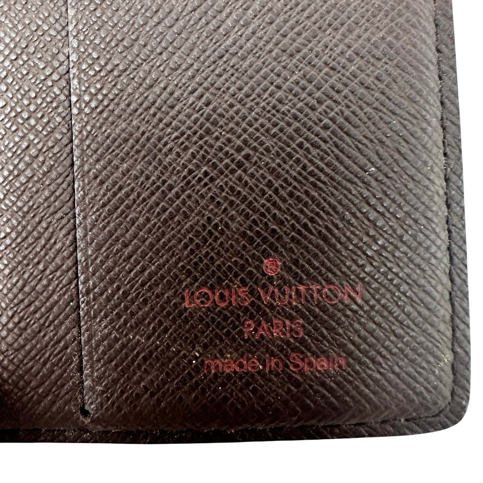 Louis Vuitton LV Damier Ebene Slim Card Holder Bifold Wallet