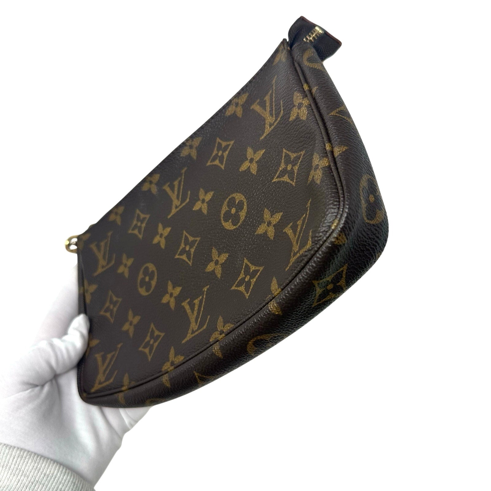 Louis Vuitton LV Monogram Pochette Clutch Bag