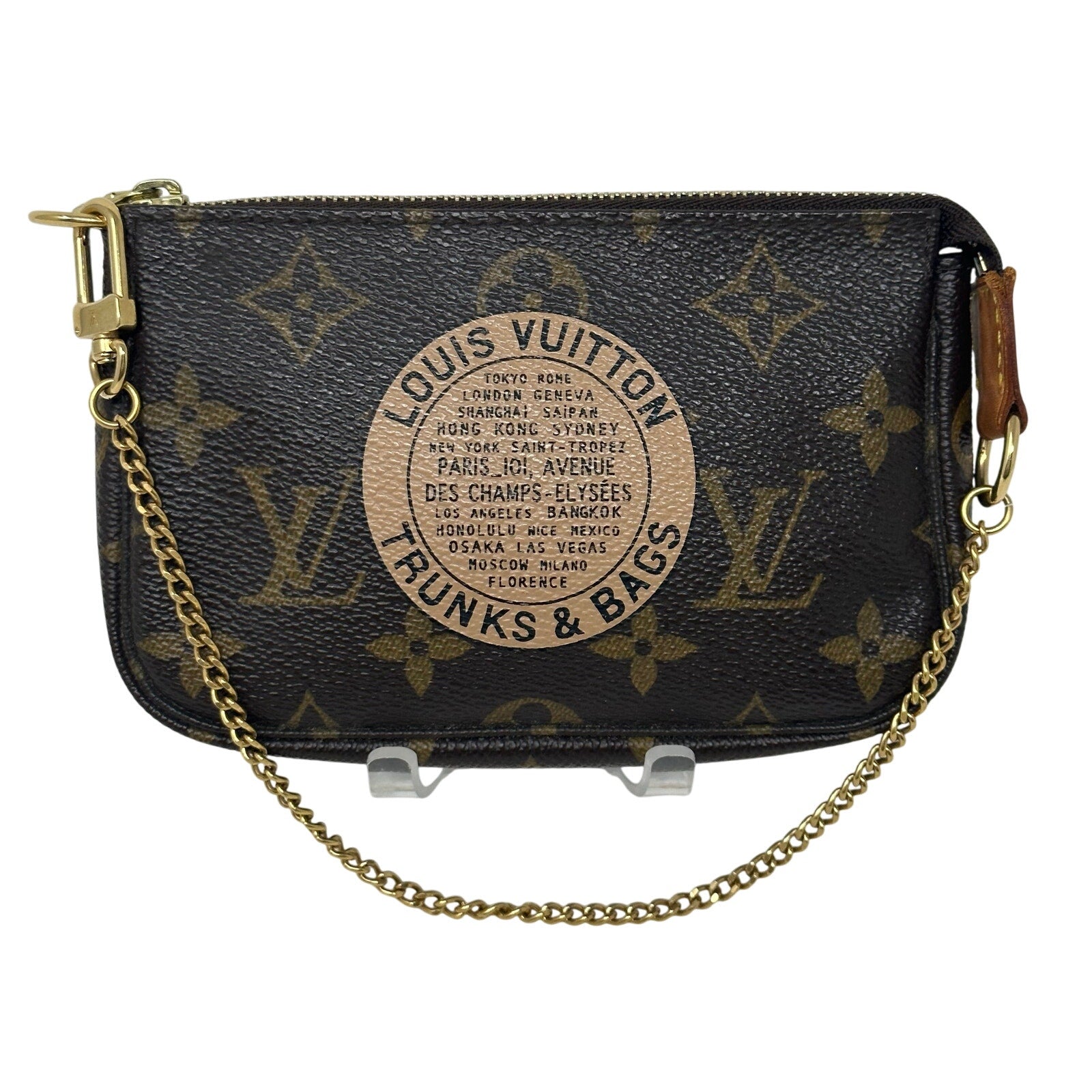Louis Vuitton LV Limited Edition Monogram Trunks and Bags Mini Pochette
