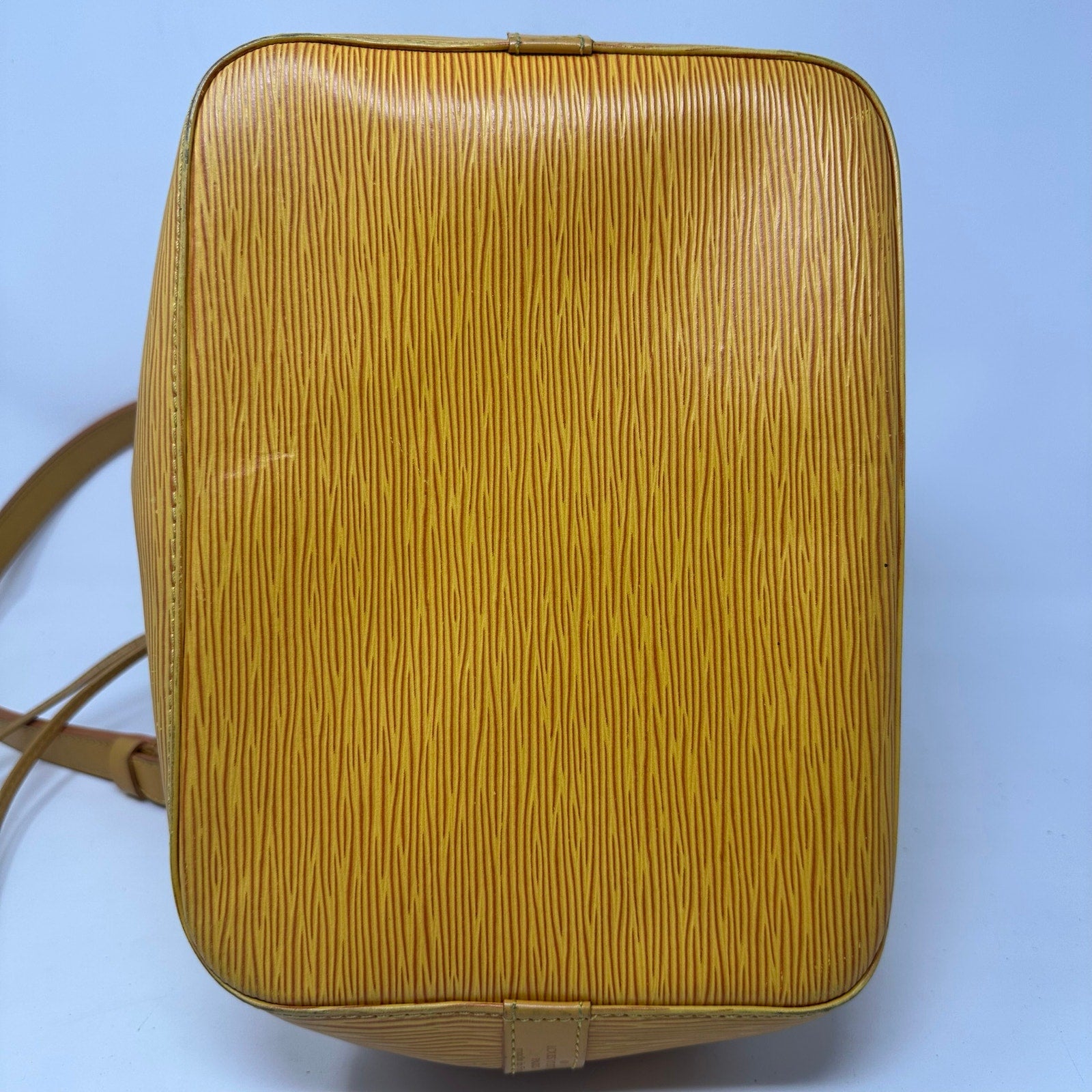 Louis Vuitton LV Petit Noe Epi Yellow Bag Drawstring Bucket Shoulder Bag