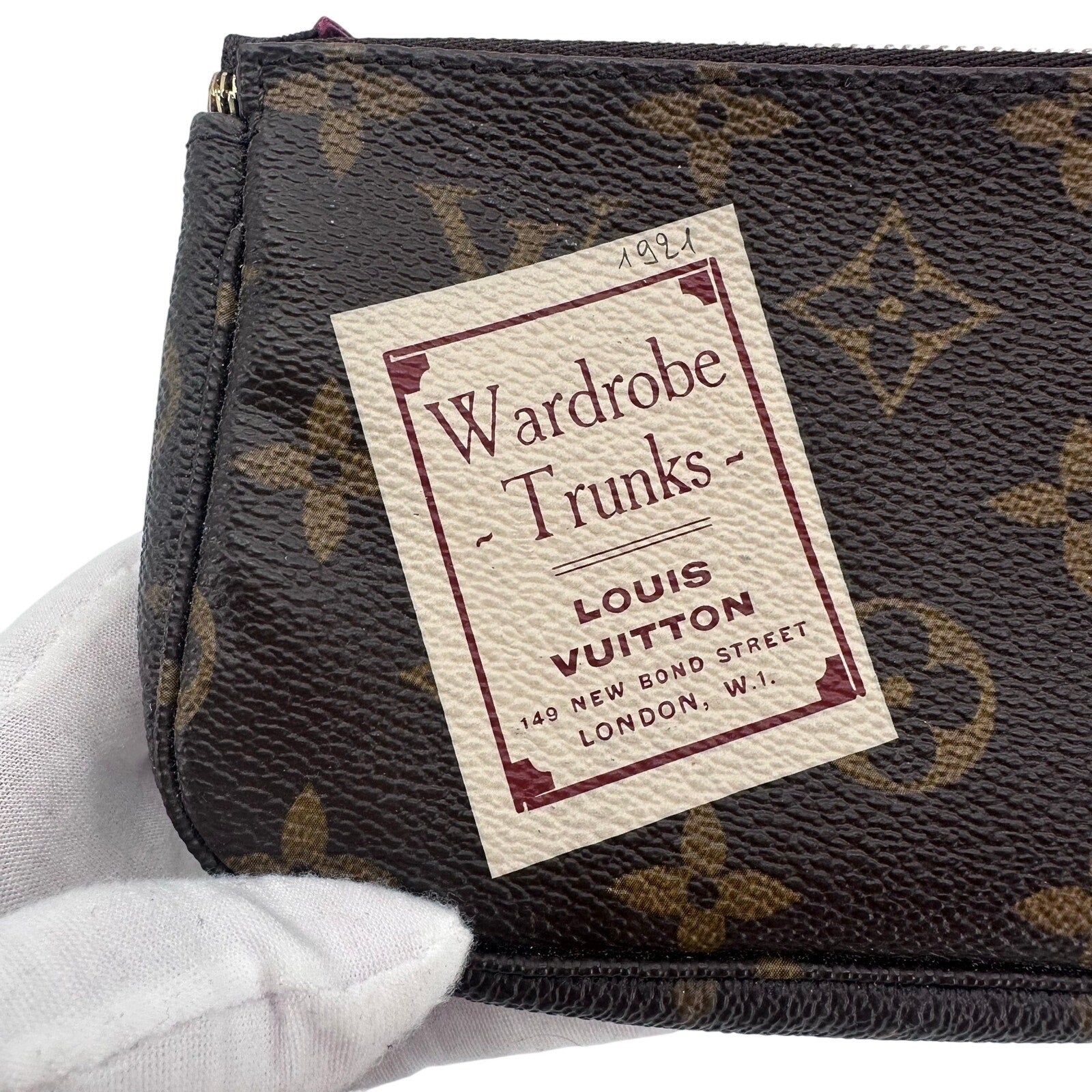 Louis Vuitton LV Monogram Limited Edition Wardrobe Trunks Mini Pochette Full Set