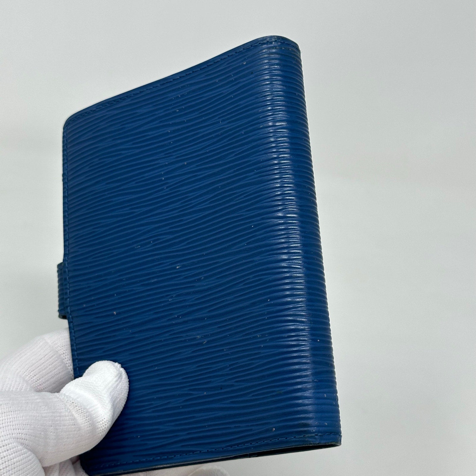 Louis Vuitton LV Epi PM Agenda Cover Blue