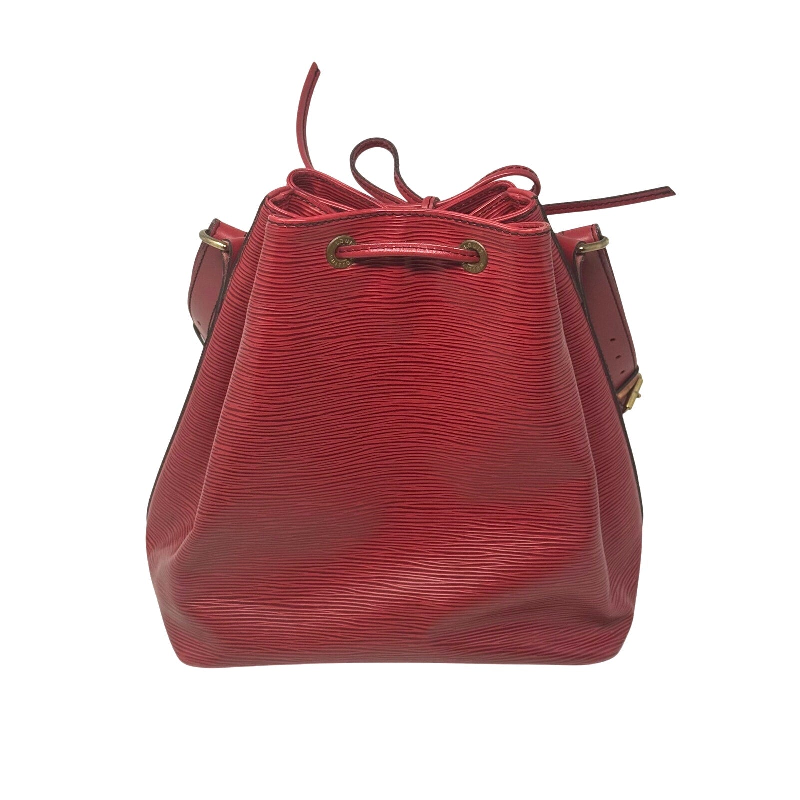 Louis Vuitton LV Petit Noe Epi Red Bag Drawstring Bucket Shoulder Bag