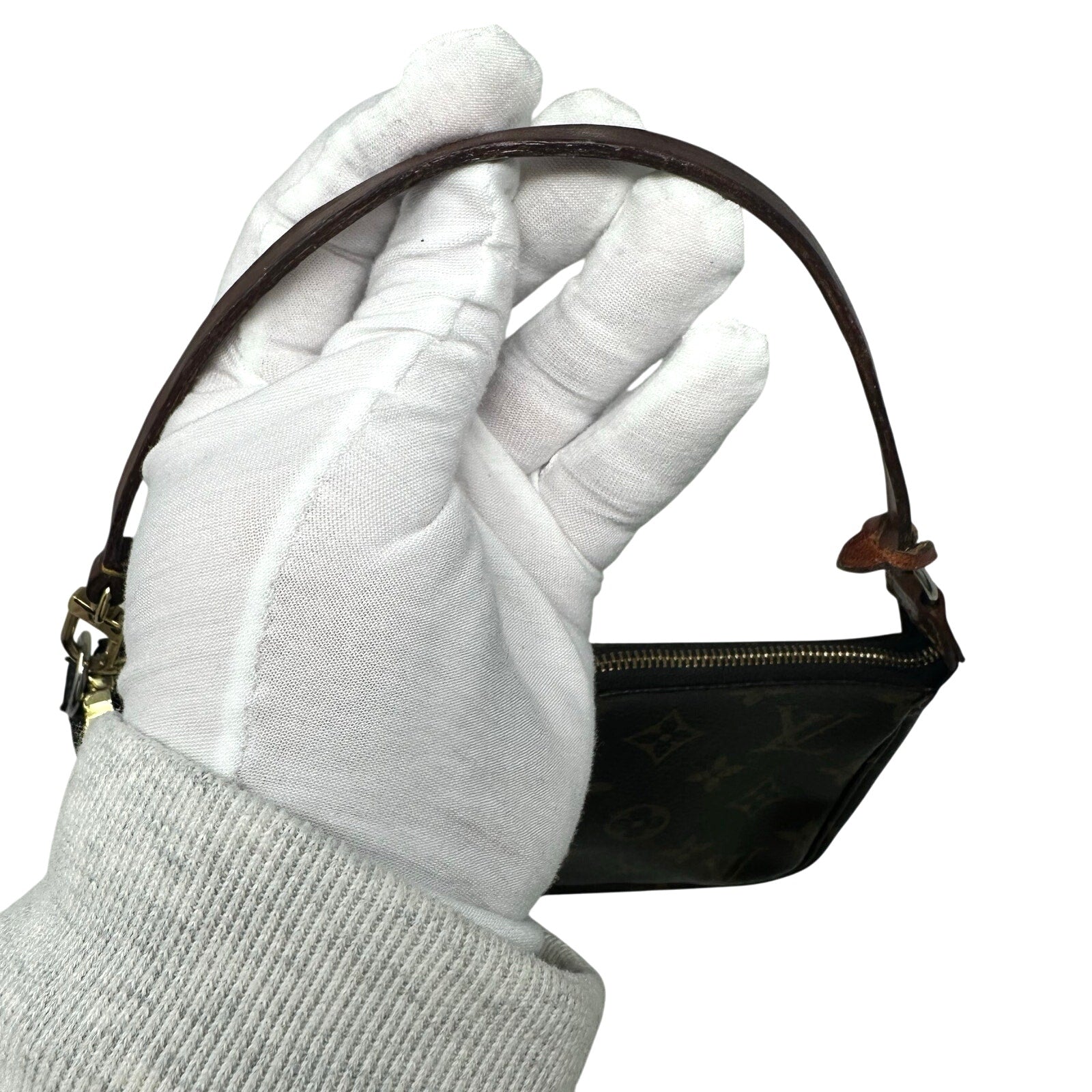 Louis Vuitton LV Monogram Pochette Clutch Bag