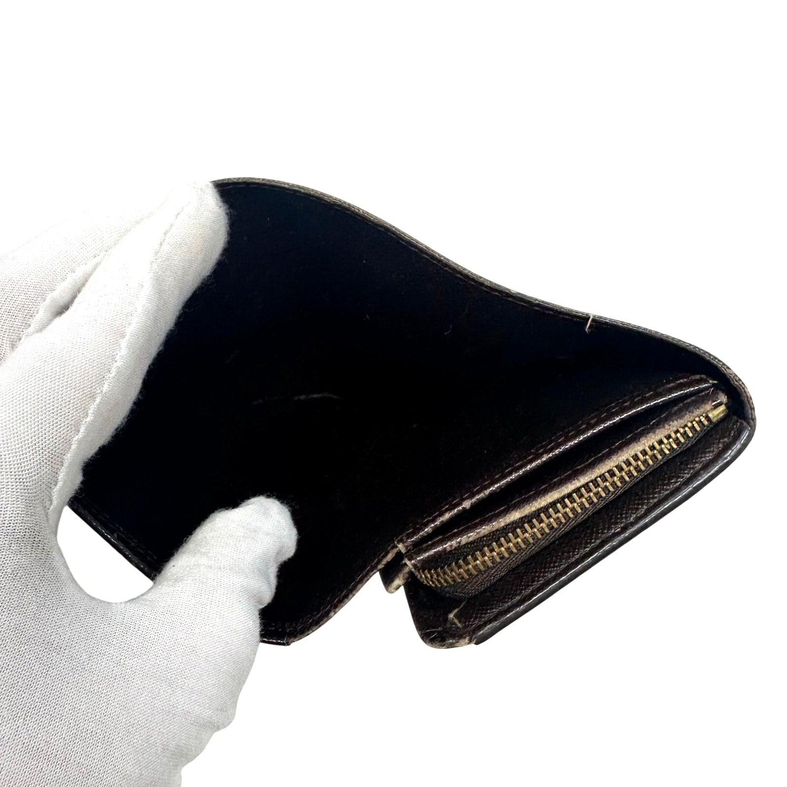 Louis Vuitton LV Damier Ebene Porte Monnaie Tresor Wallet