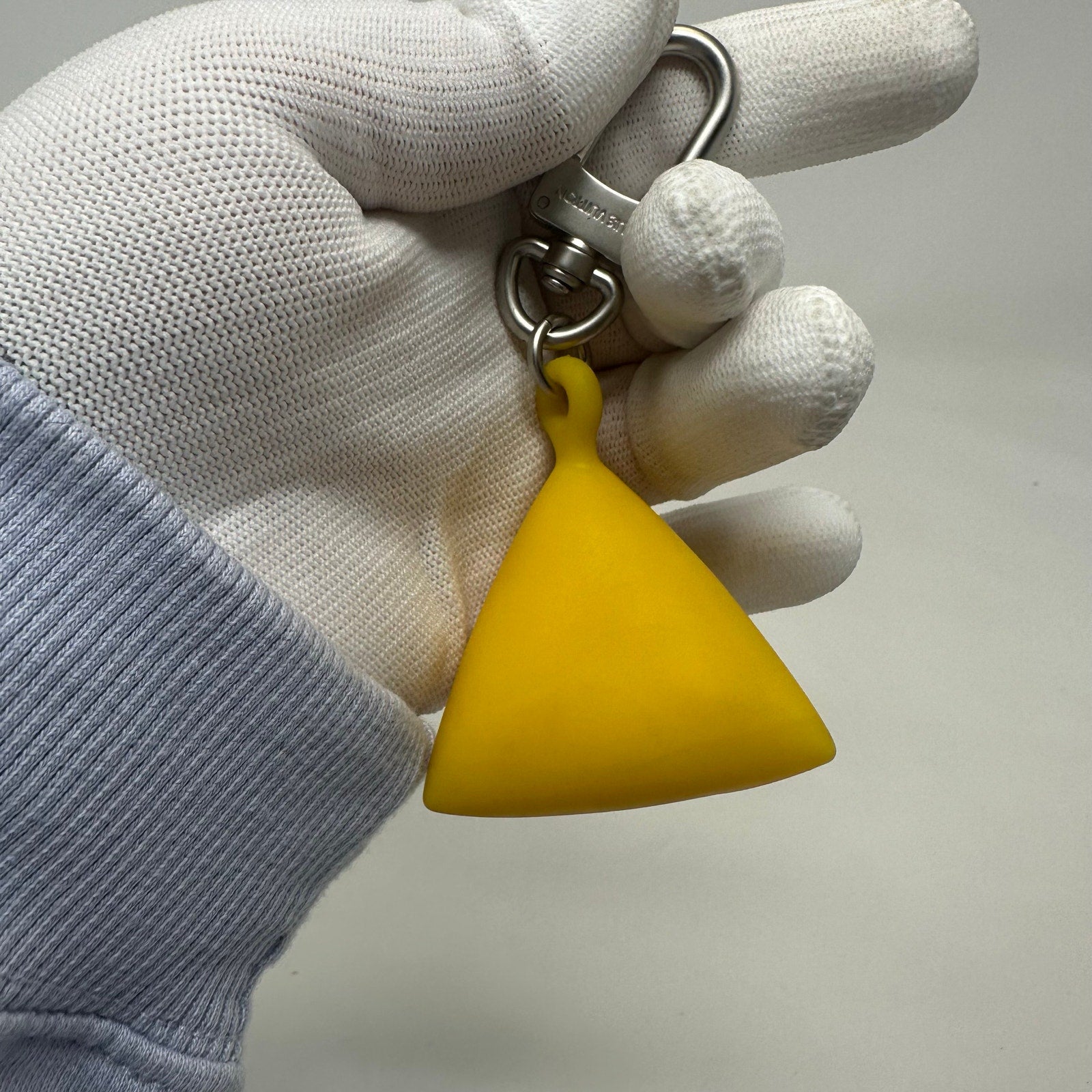 Louis Vuitton LV Cup Buoy Sail Rubber Bag Key Holder Charm Chain Yellow