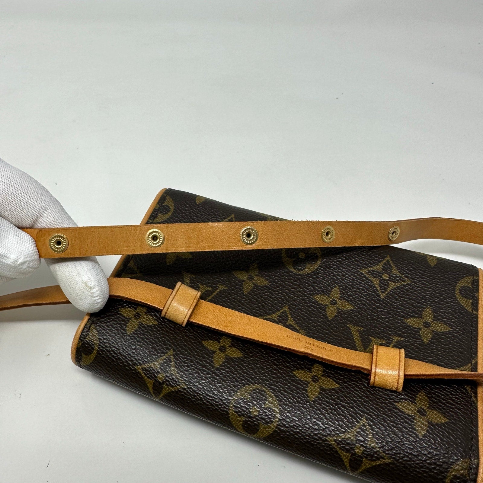 Louis Vuitton LV Monogram Bum Belt Bag Waist Pouch Pochette Florentine XS