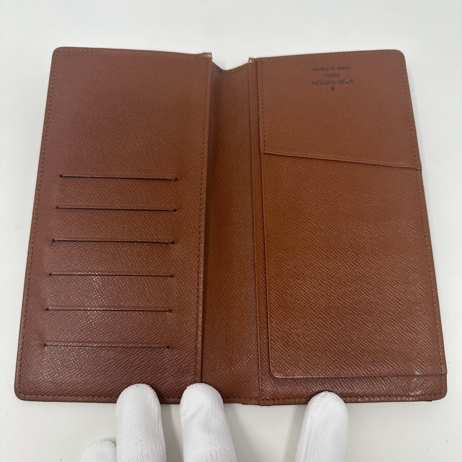 Louis Vuitton LV Monogram Brazza Tall Bifold Wallet