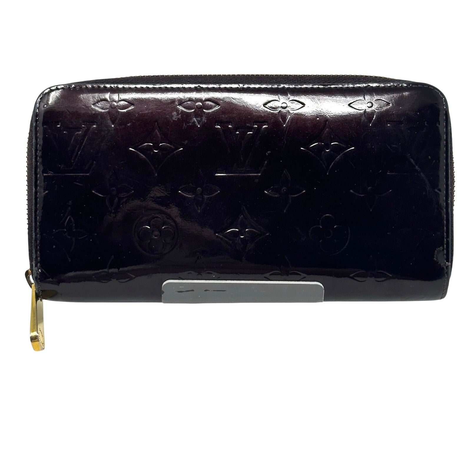 Louis Vuitton LV Vernis Amarante Monogram Zippy Wallet