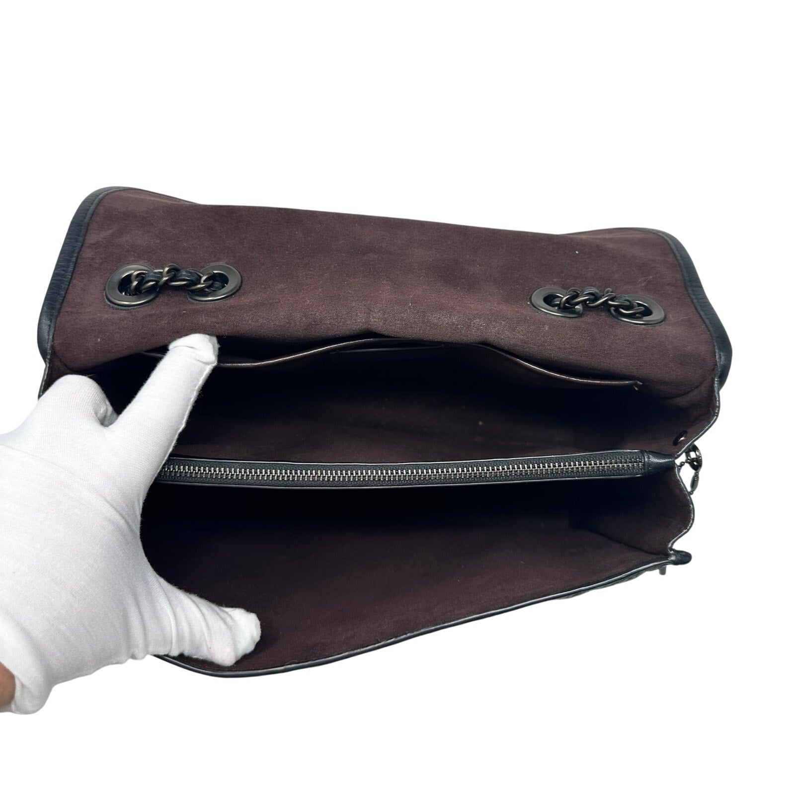 Coach Vintage Melody 29 Quilted Leather Shoulder Bag Crossbody Black