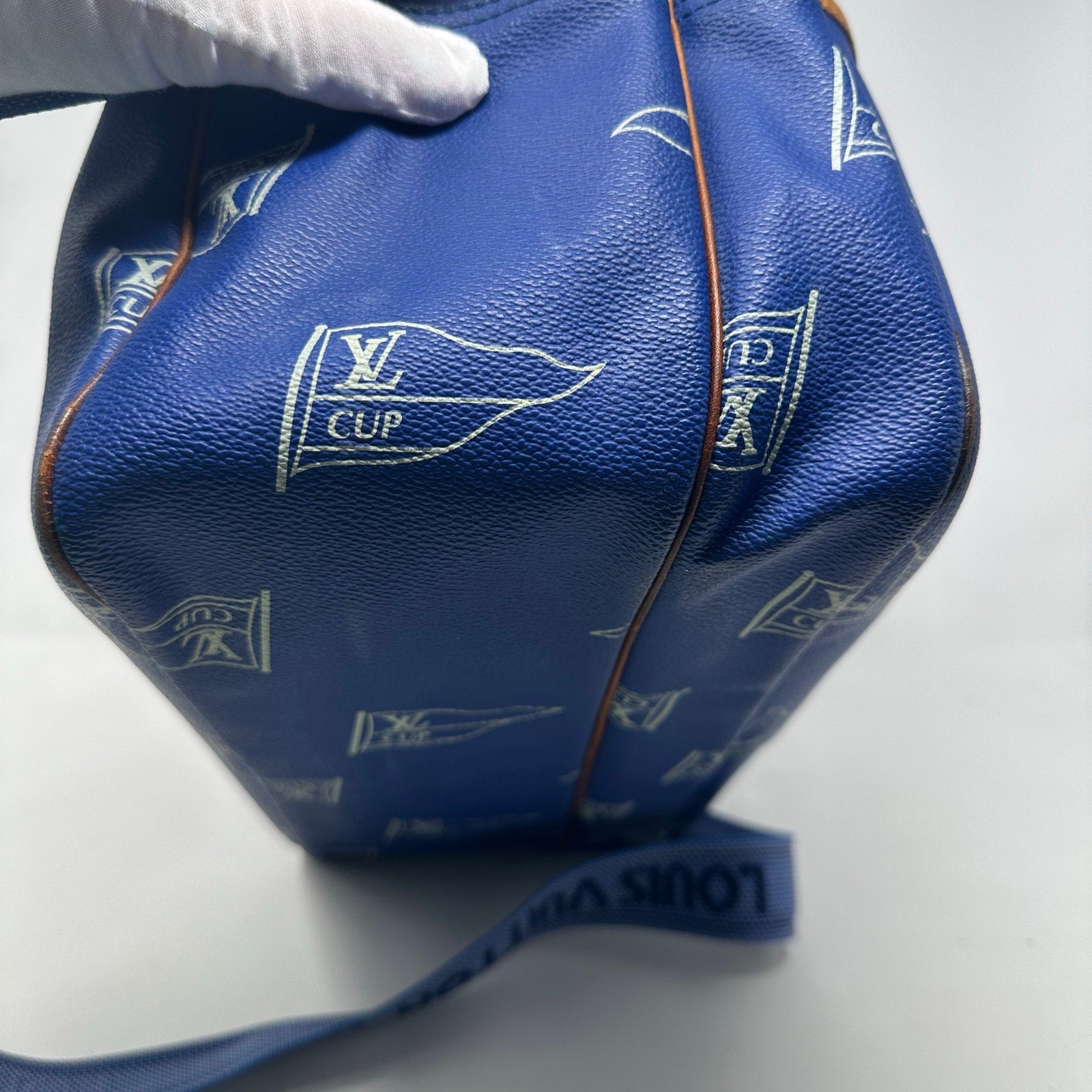 Louis Vuitton LV Cup Blue Monogram Sail Sac Cowes Messenger Bag