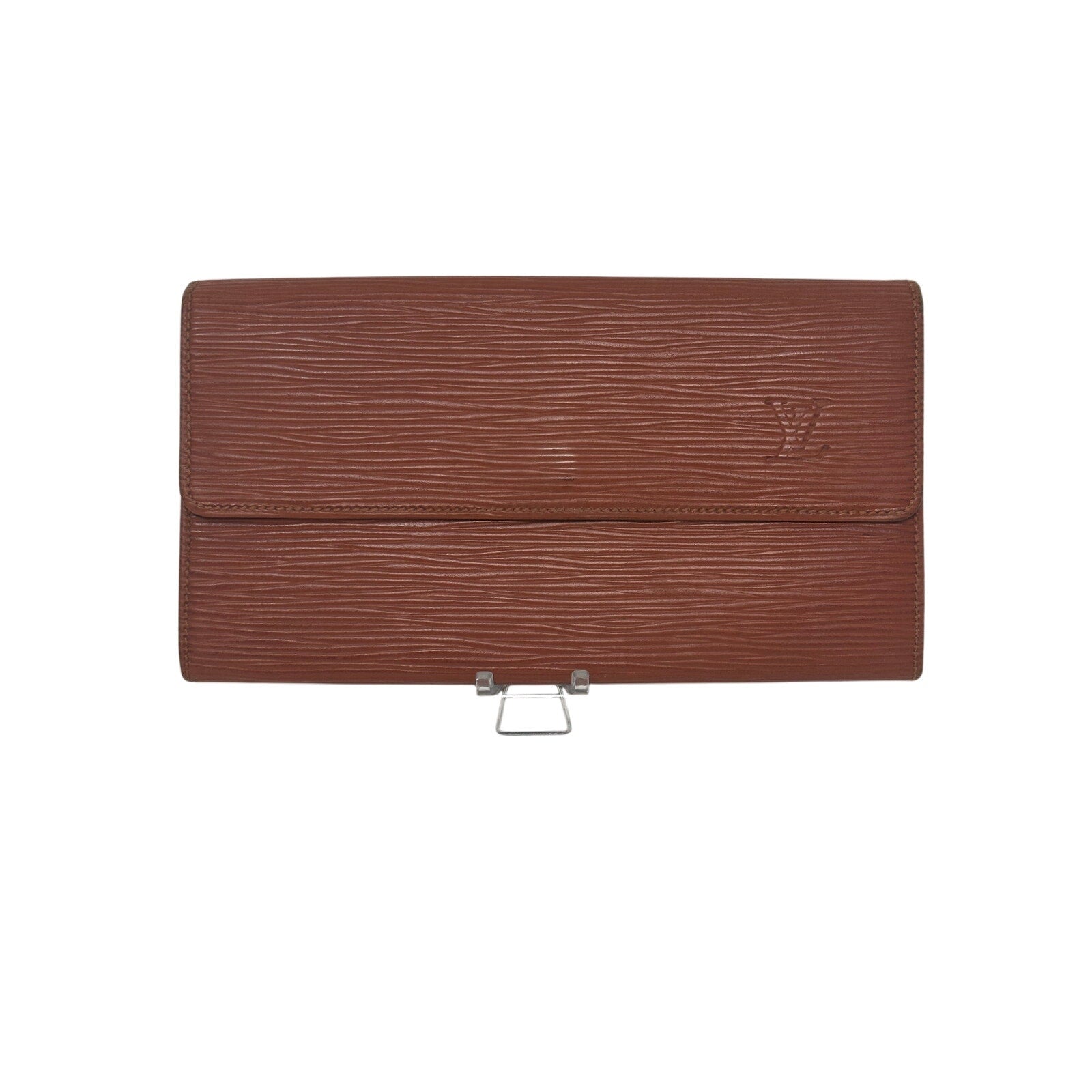 Louis Vuitton LV Epi Leather Sarah Long Wallet Cipango Brown