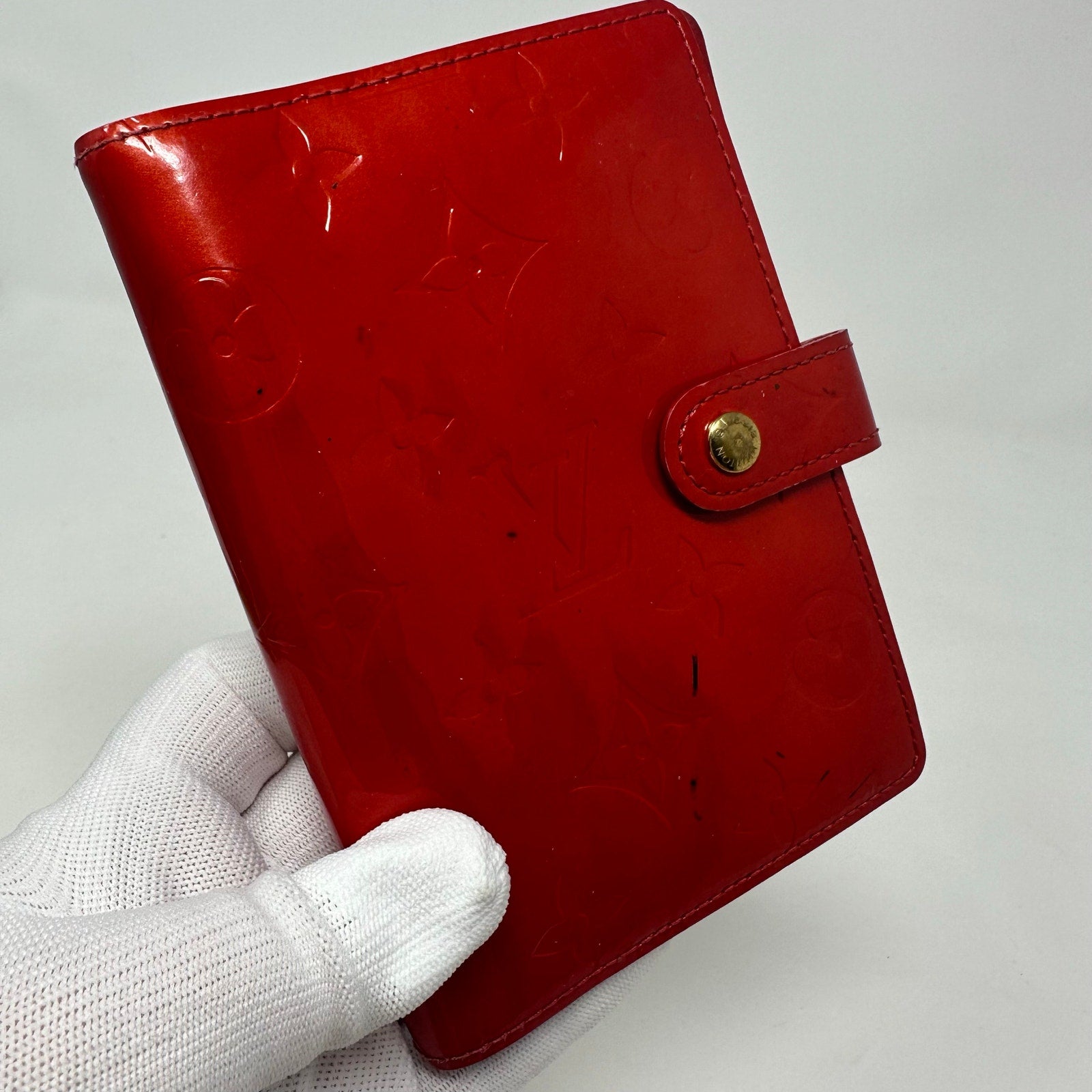 Louis Vuitton LV Agenda PM Cover Vernis Red