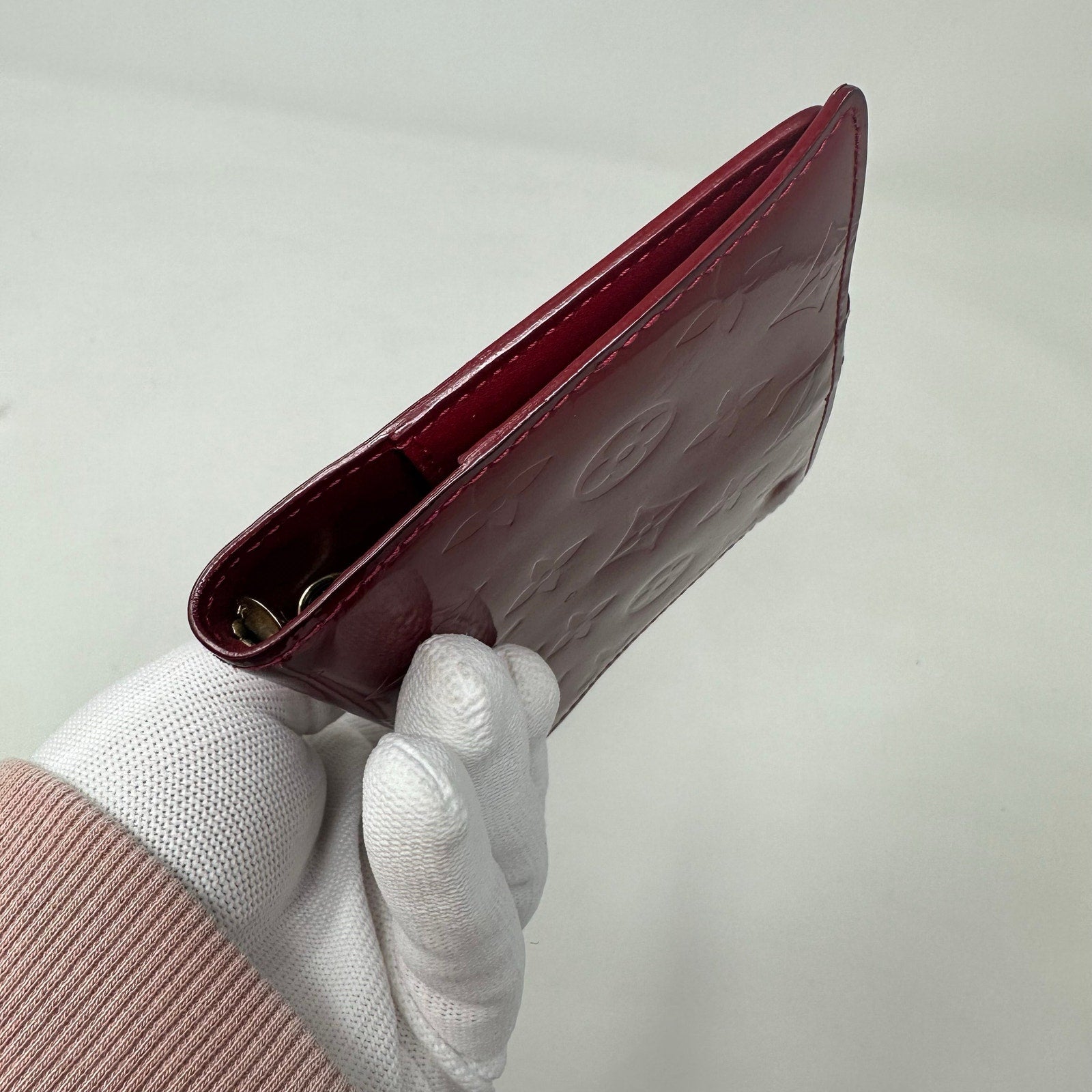 Louis Vuitton LV Agenda PM Cover Vernis Dark Red