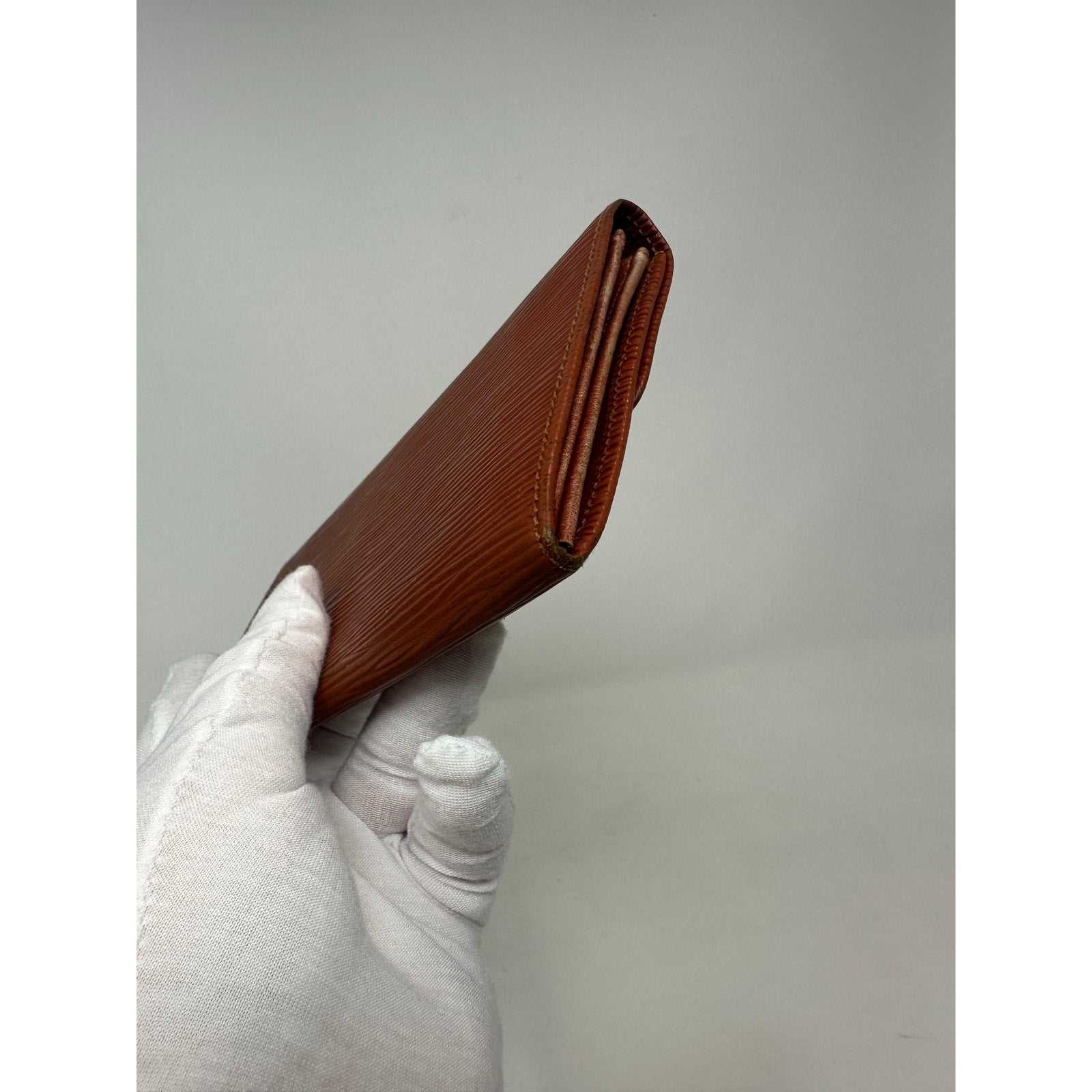 Louis Vuitton LV Epi Leather Sarah Long Wallet Cipango Brown
