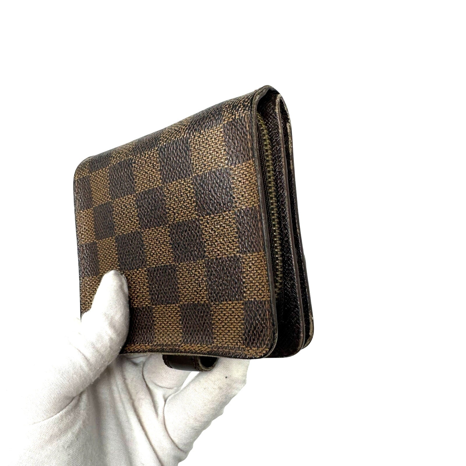 Louis Vuitton LV Damier Ebene Compact Zippy Wallet