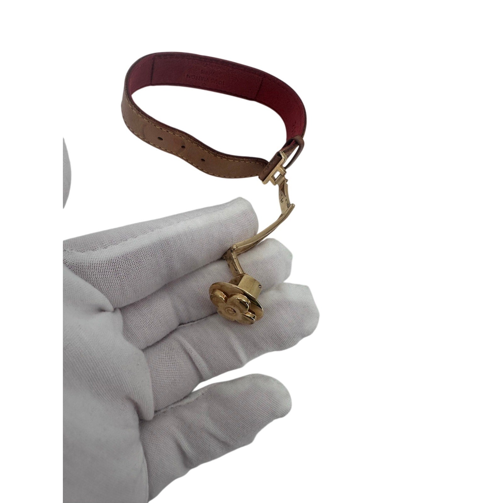 Louis Vuitton LV Good Luck Bracelet Tan Vachetta Monogram