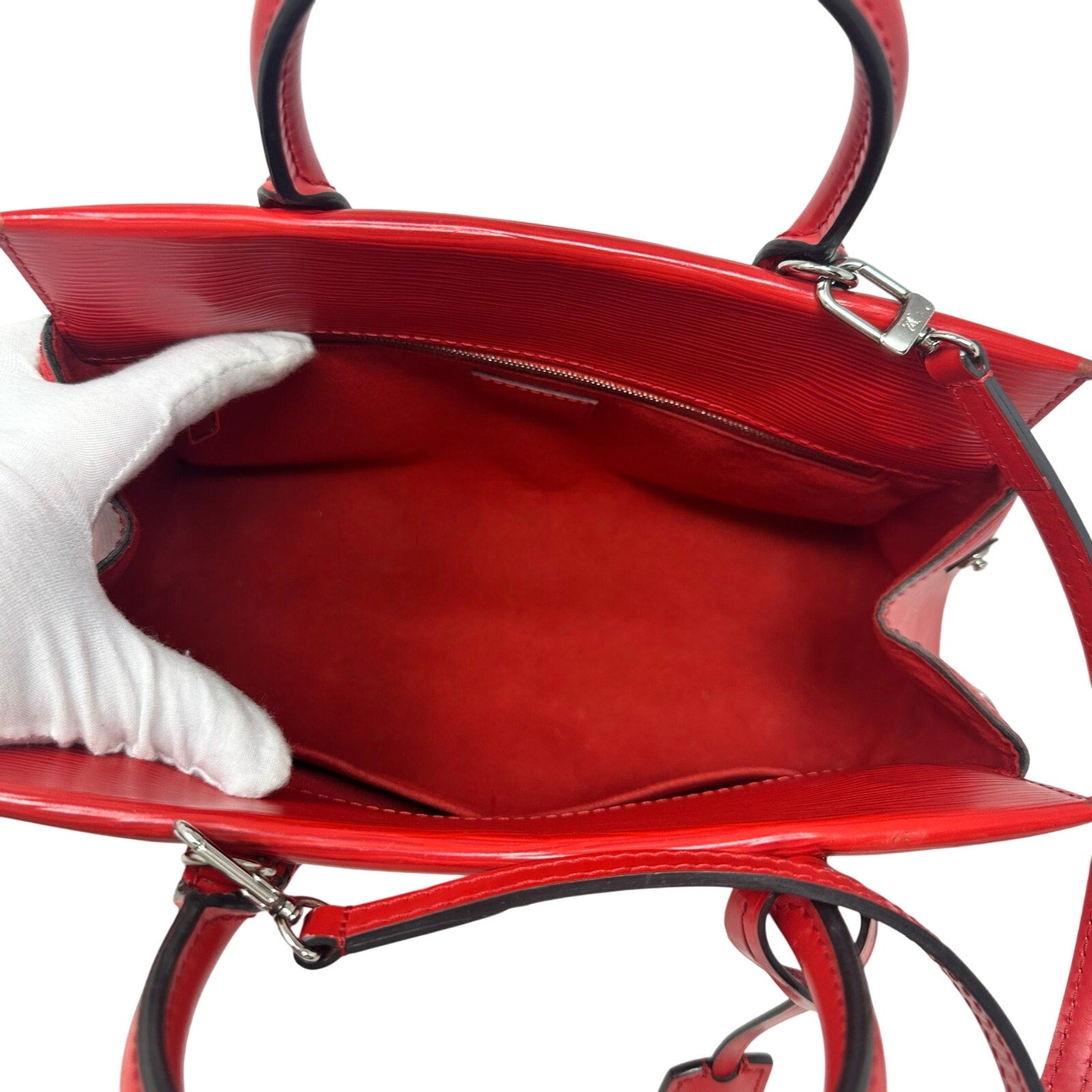 Louis Vuitton LV Marly BB Epi Leather Shoulder Bag Coquelicot Red Crossbody