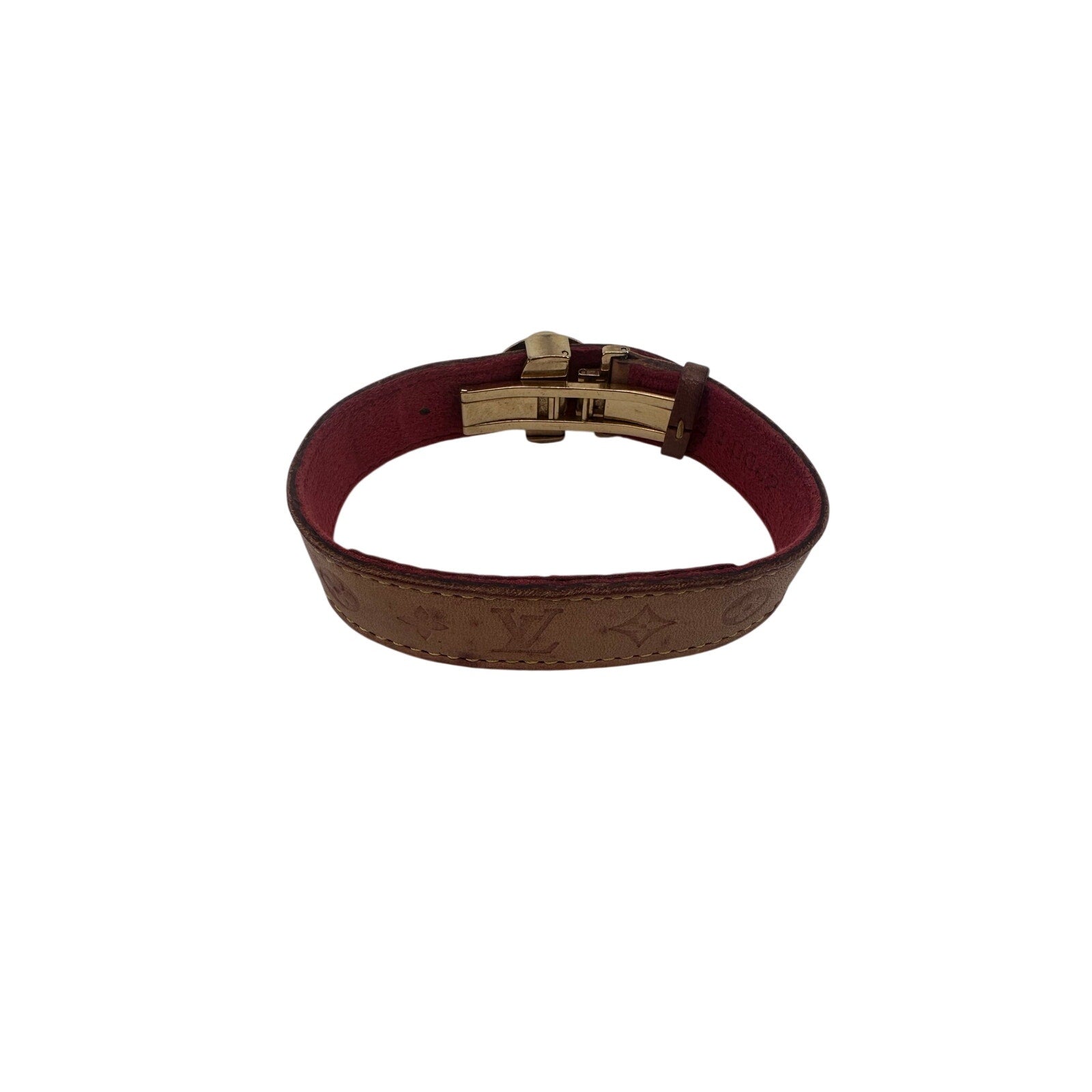 Louis Vuitton LV Good Luck Bracelet Tan Vachetta Monogram