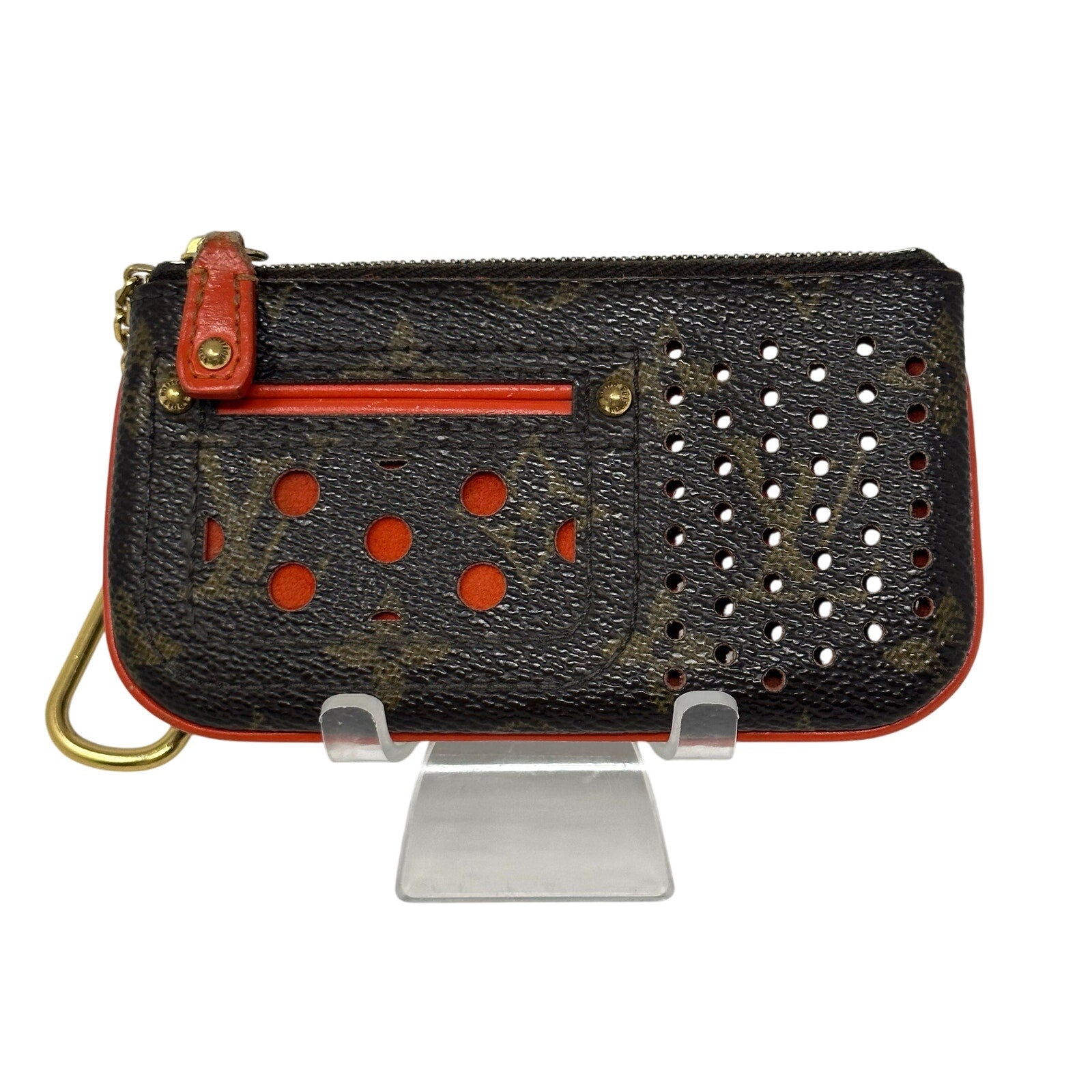 Louis Vuitton LV Monogram Perfo Pochette Cles Wallet Coin Pouch