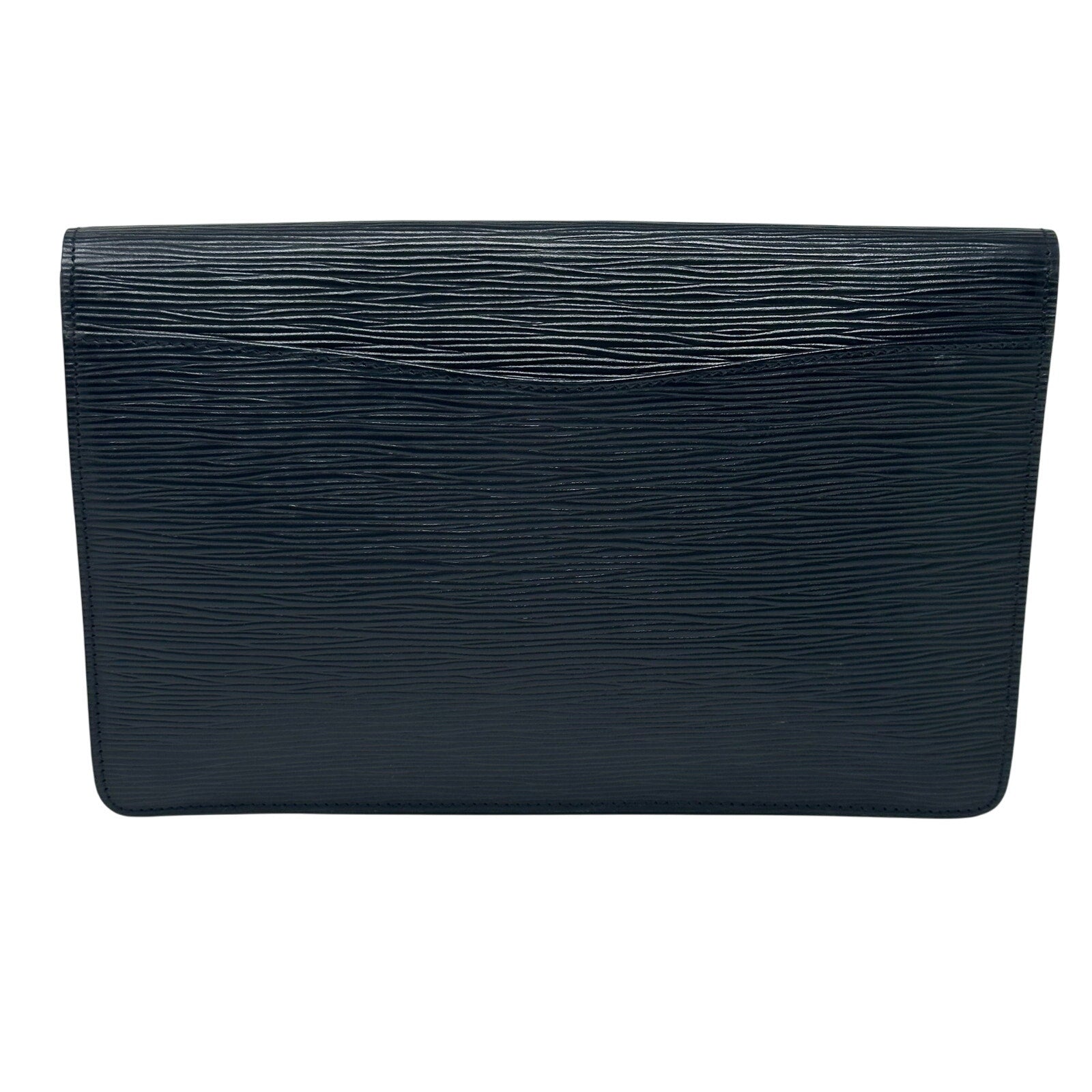 Louis Vuitton LV Epi Leather Montaigne 27 Pochette Clutch Bag Black