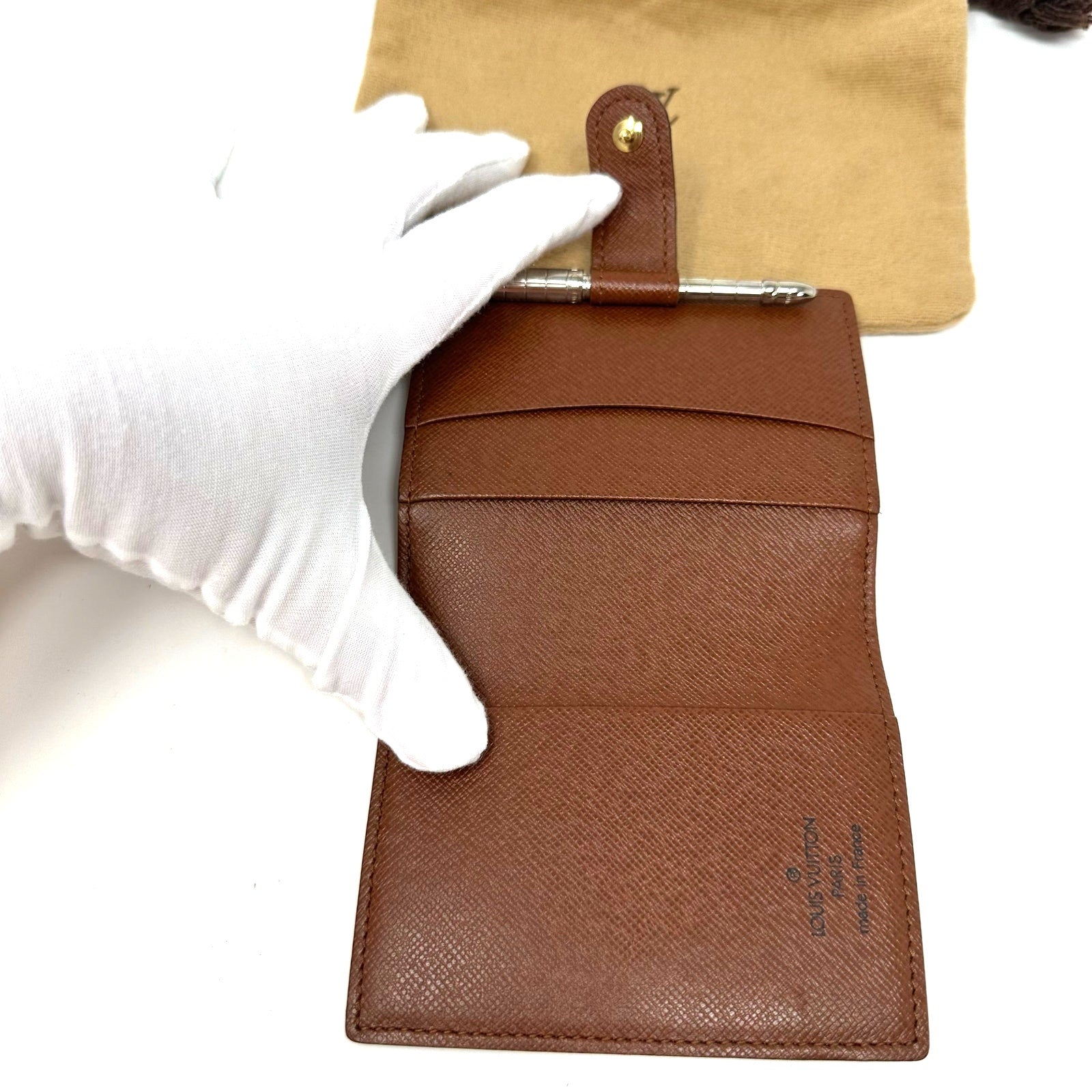 Louis Vuitton LV Monogram 2003 Limited Edition Mini Agenda With Pen & Insert