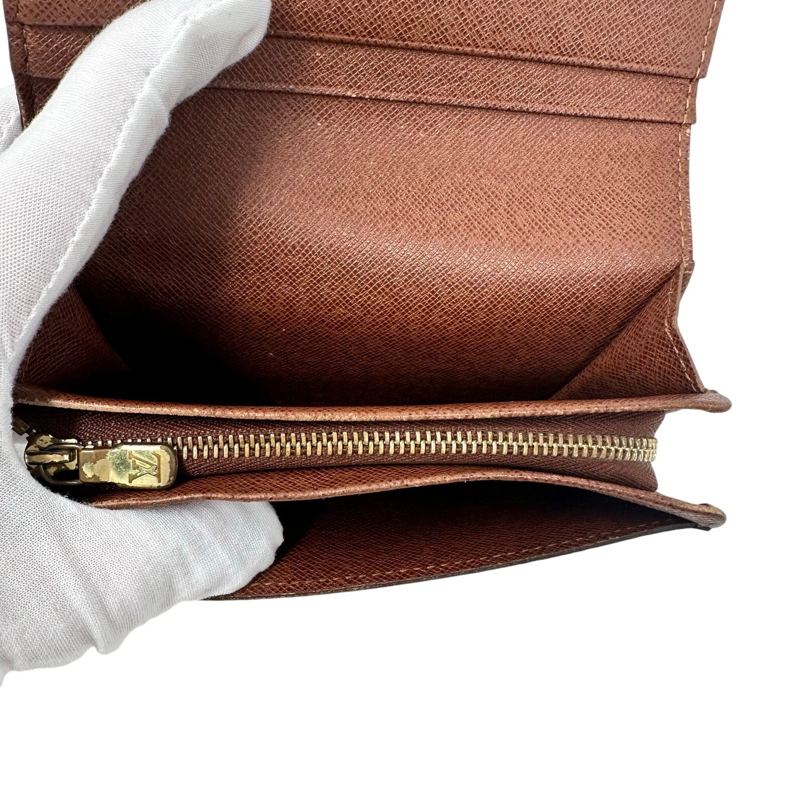 Louis Vuitton LV Monogram Porte Monnaie Tresor Wallet