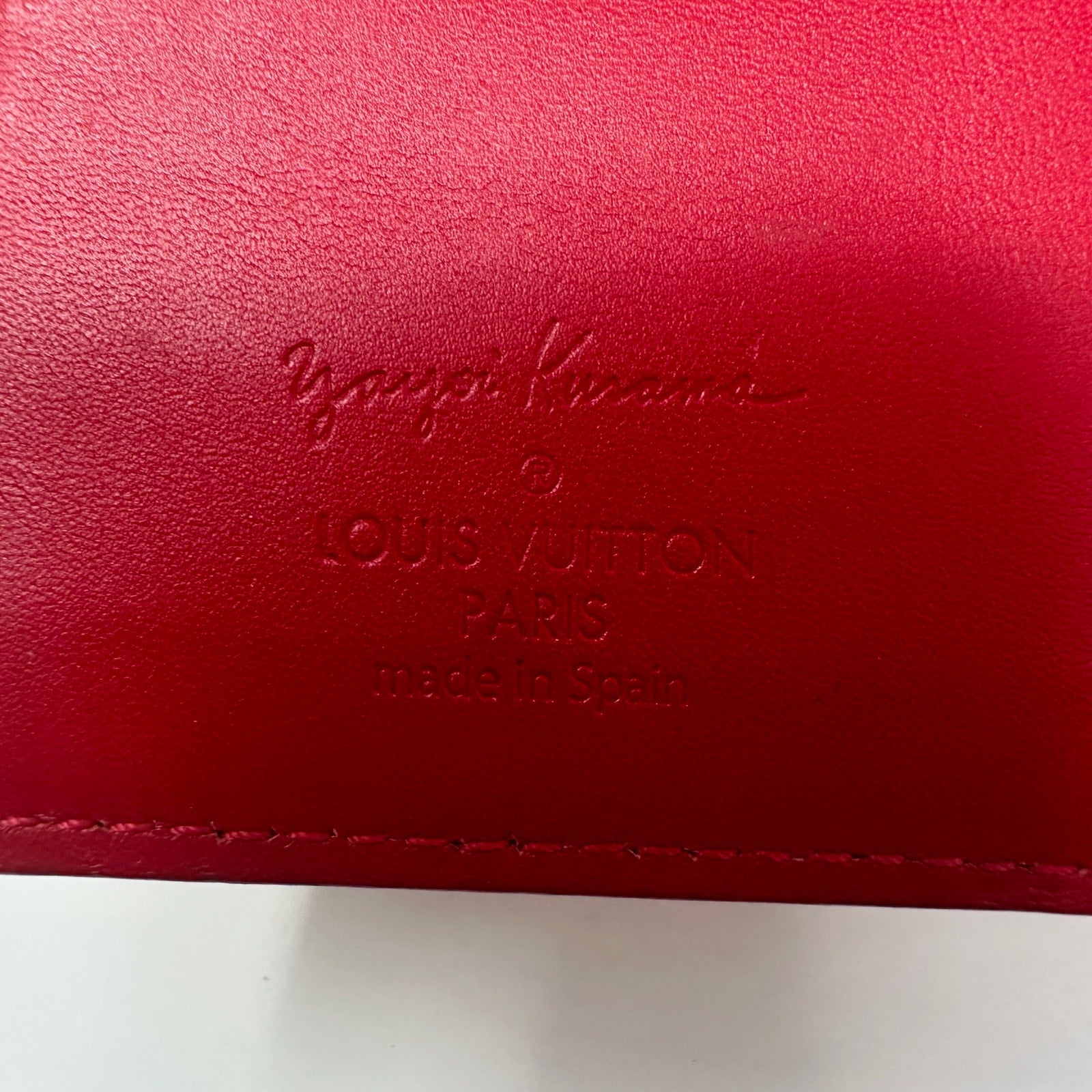 Louis Vuitton LV Yayoi Kusama Limited Edition Agenda PM Red White Dot Vernis