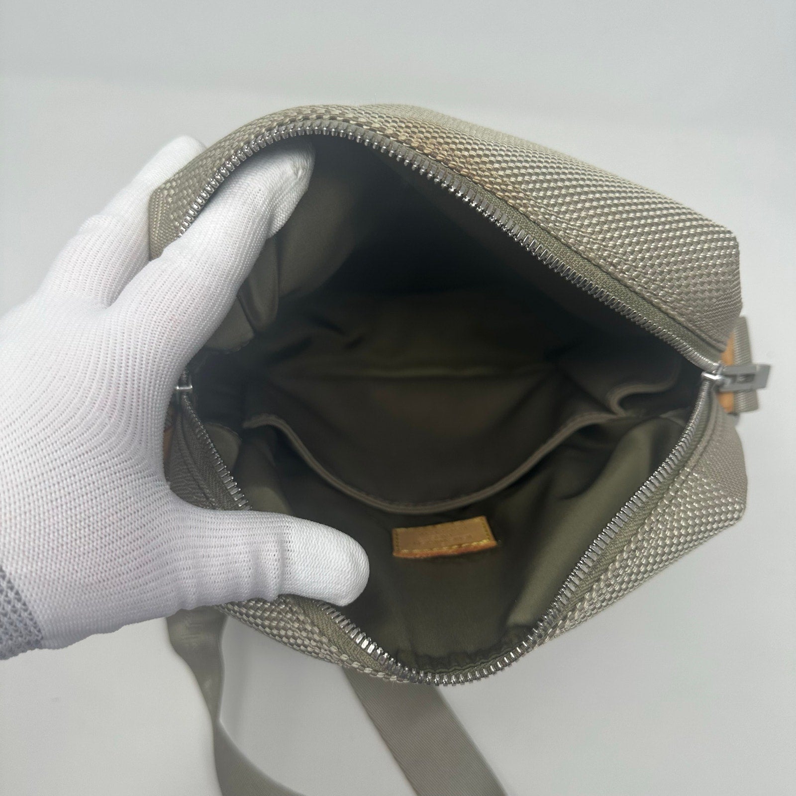 Louis Vuitton LV Damier Geant Citadin Messenger Bag Sable Green