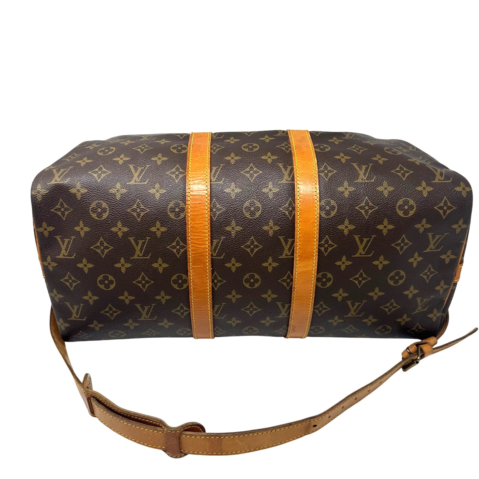 Louis Vuitton LV Monogram Keepall 45 Bandoulier Bando Bag Duffle