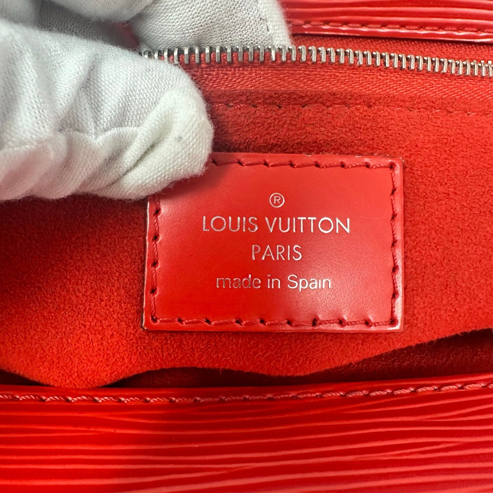 Louis Vuitton LV Marly BB Epi Leather Shoulder Bag Coquelicot Red Crossbody