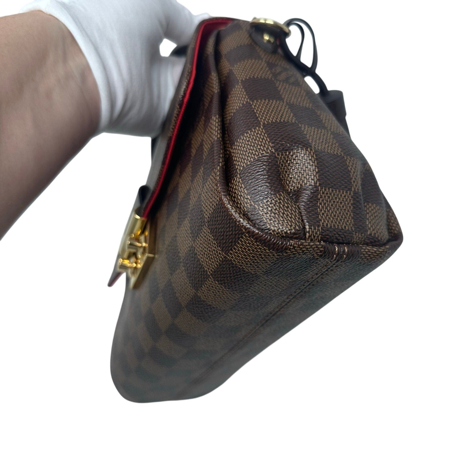 Louis Vuitton LV Damier Ebene Croisette Crossbody Bag Full Inclusion