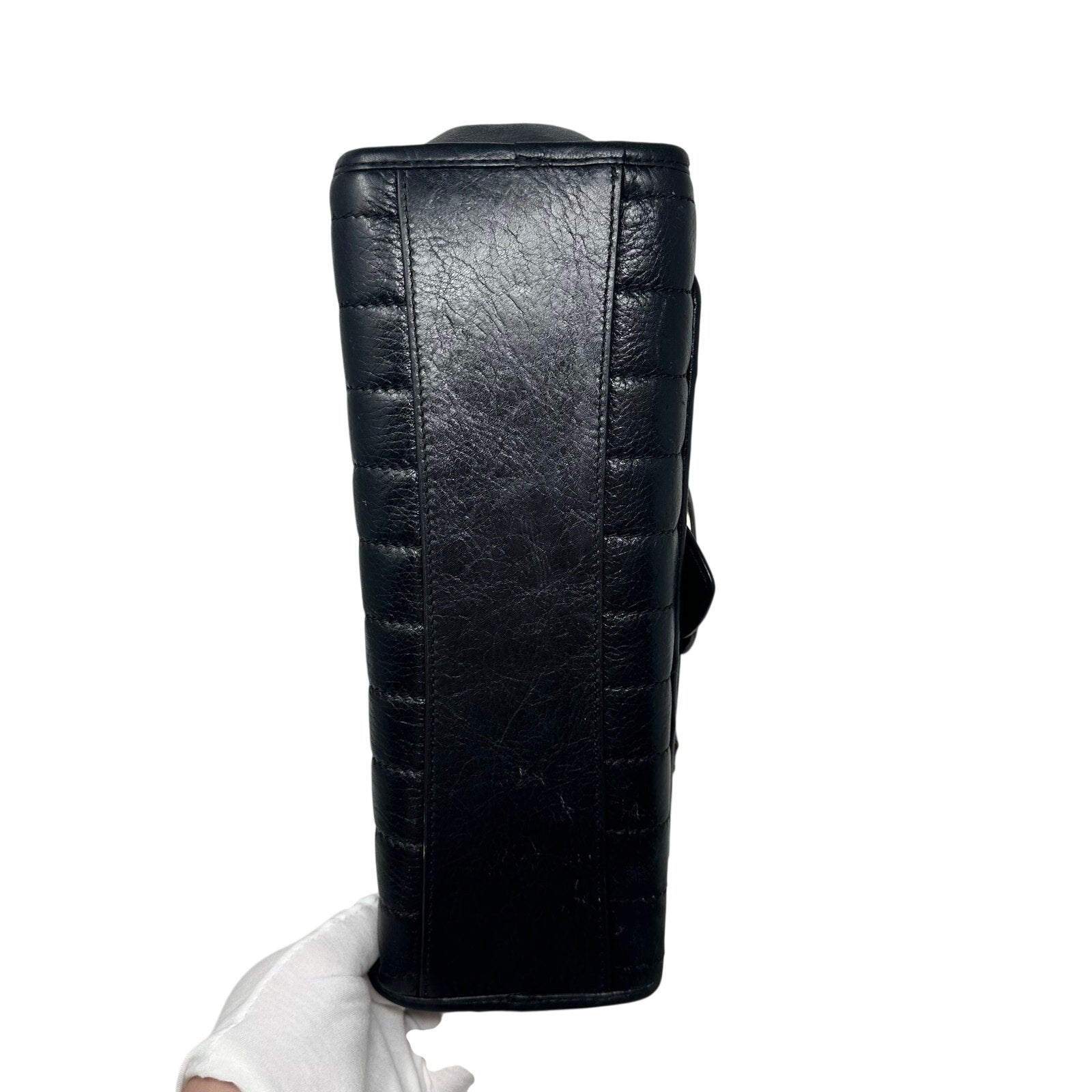 Coach Vintage Melody 29 Quilted Leather Shoulder Bag Crossbody Black