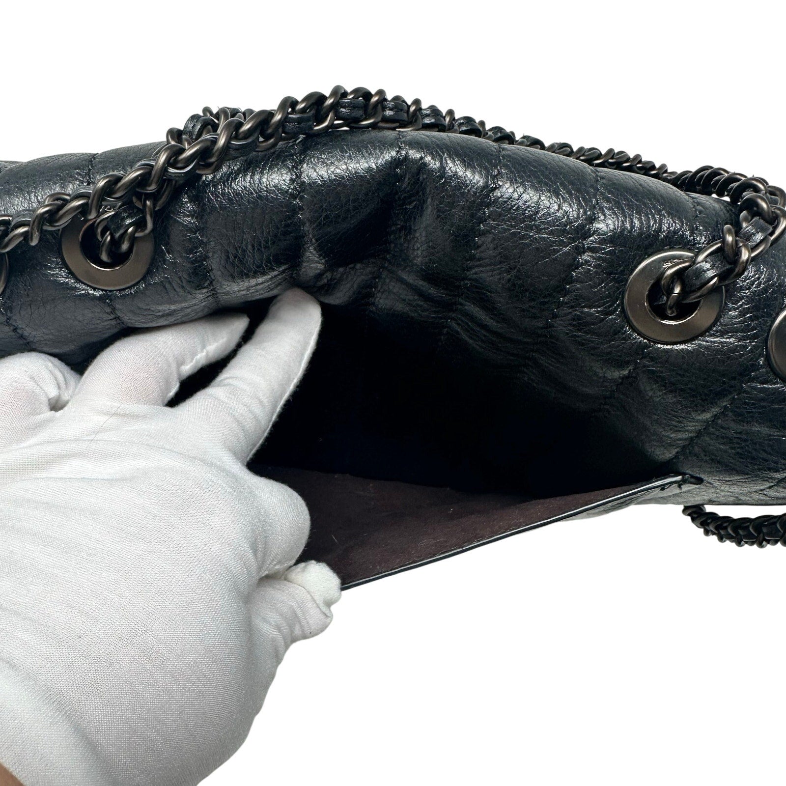 Coach Vintage Melody 29 Quilted Leather Shoulder Bag Crossbody Black