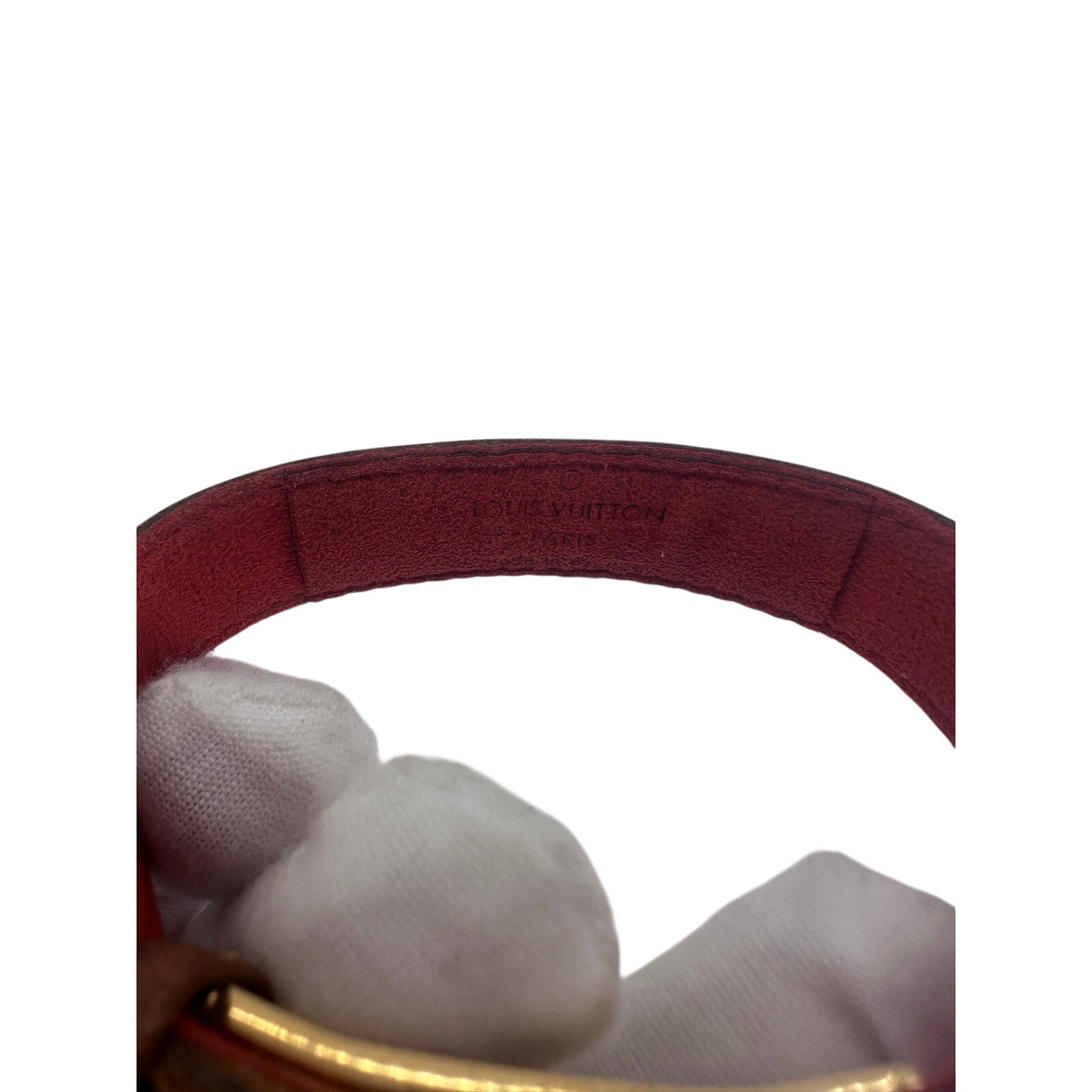 Louis Vuitton LV Good Luck Bracelet Tan Vachetta Monogram