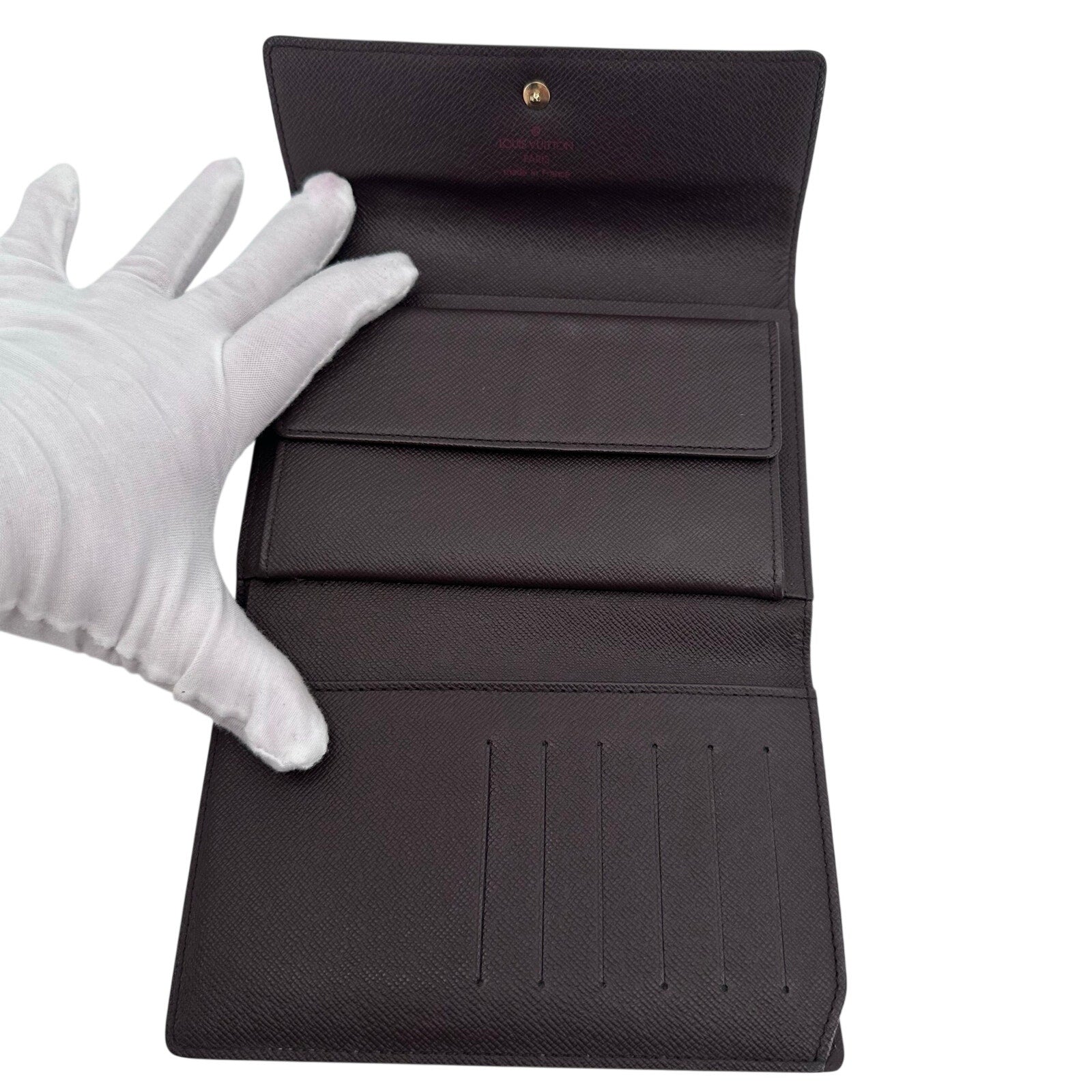 Louis Vuitton LV Damier Ebene Porte Tresor Etui Papie International Wallet