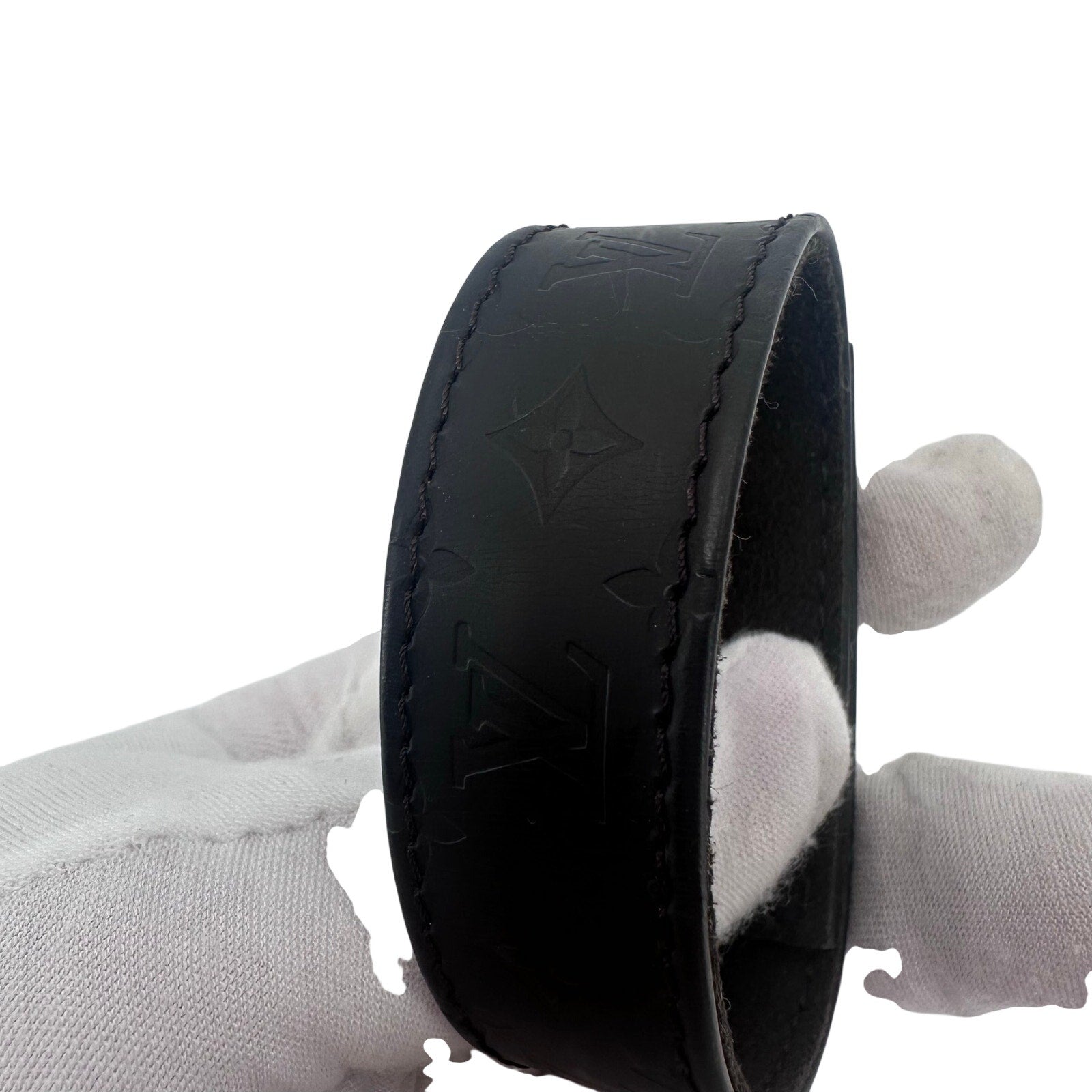 Louis Vuitton LV Monogram Mat Waliea Hawaii Limited Edition Leather Cuff Bracelet